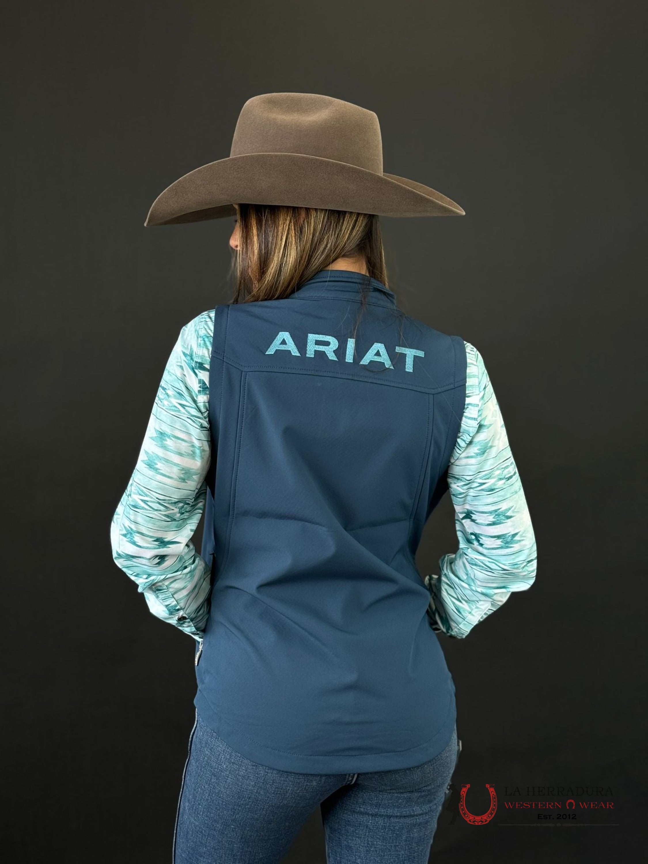 Ariat Vest Team Softshell Deep Petroleum Ropa Mujeres