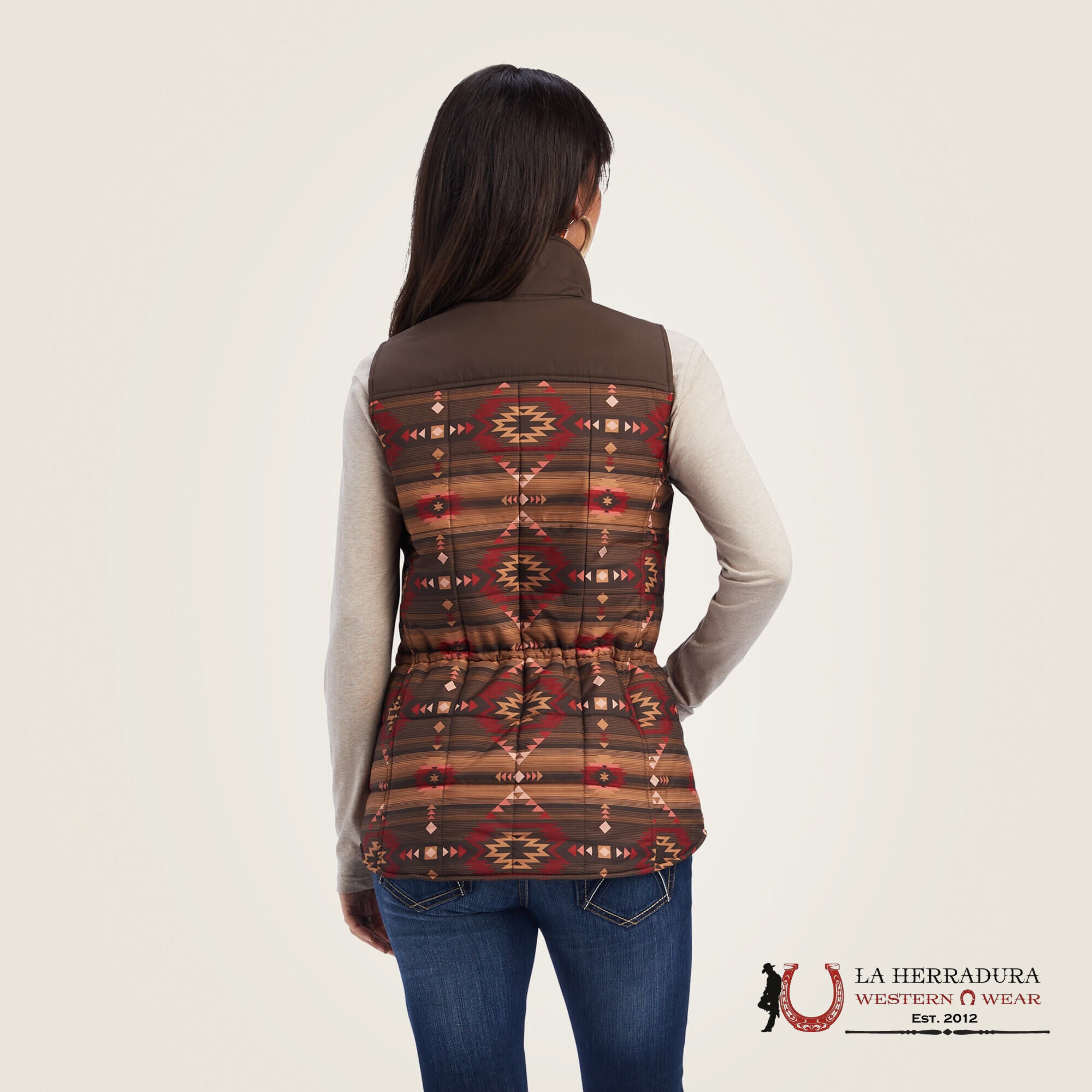 ARIAT WOMEN VEST REAL CRIUS CANYONLANDS PRINT 10041585 ROPA MUJERES