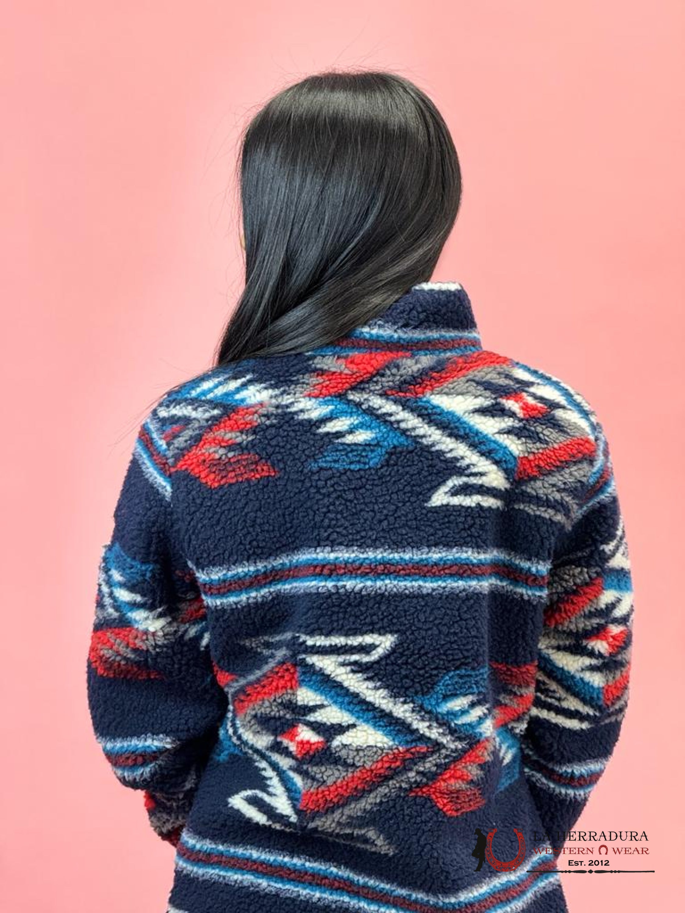 Ariat Womens Chimayo Fleece Blue Jcd Sherpa Ropa Mujeres