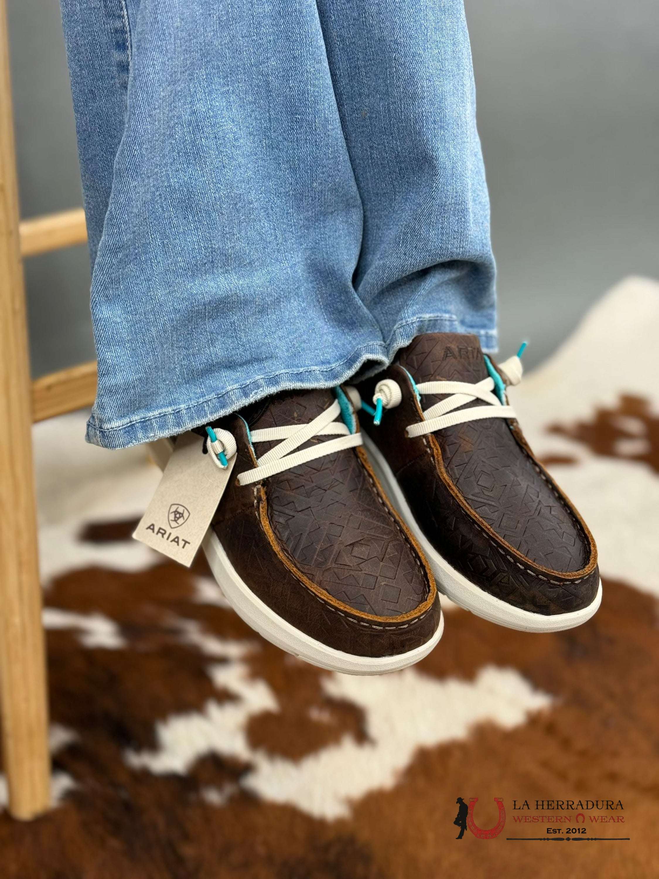 Ariat Womens Hilo Brown Blanket Emboss Zapatos Mujeres