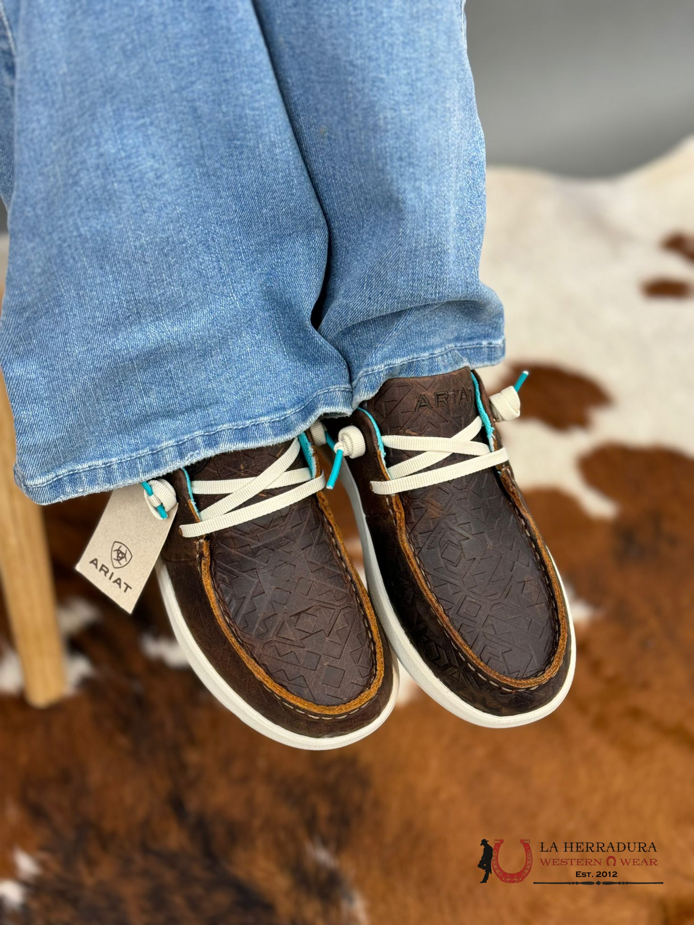 Ariat Womens Hilo Brown Blanket Emboss Zapatos Mujeres