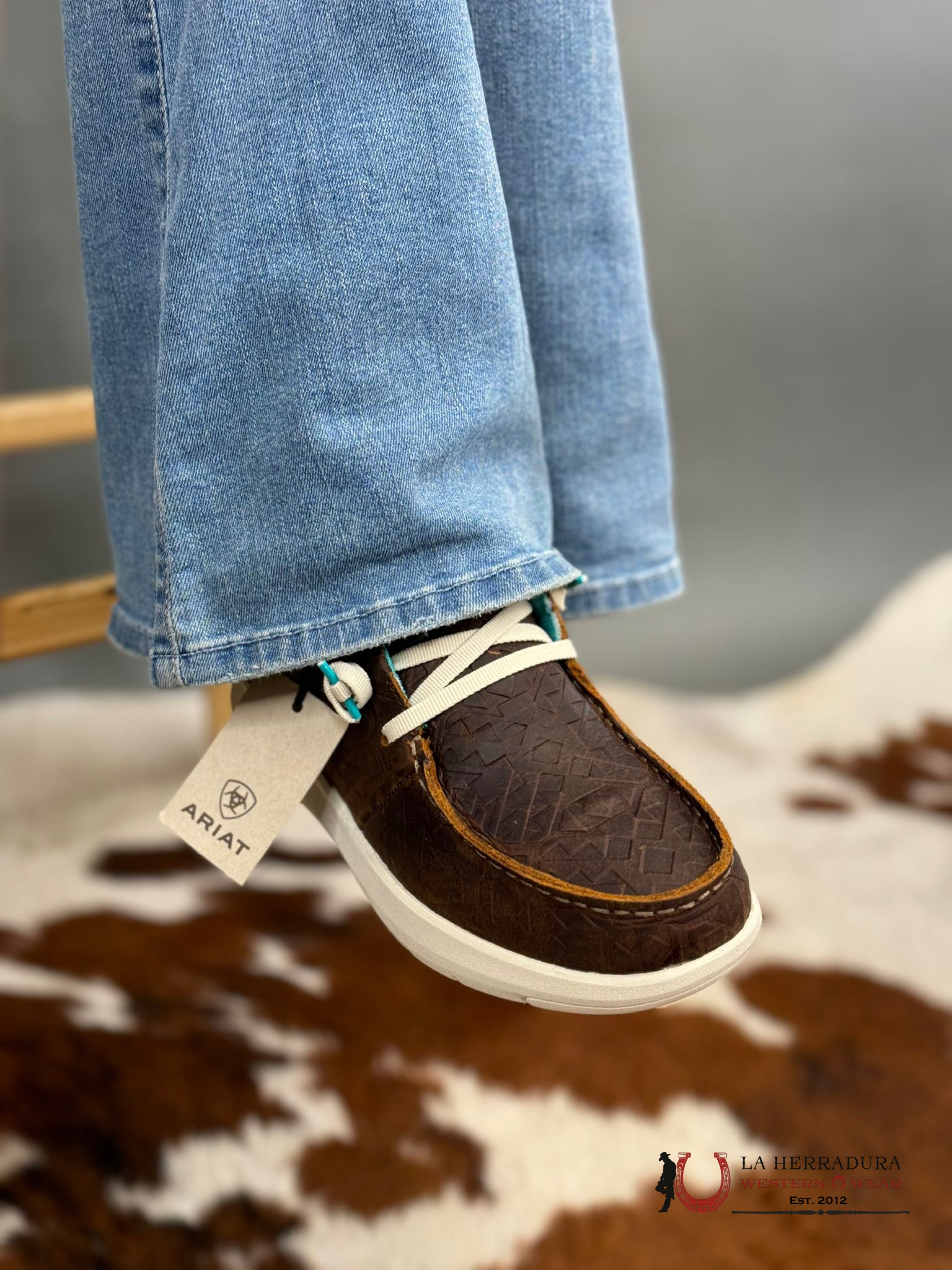 Ariat Womens Hilo Brown Blanket Emboss Zapatos Mujeres