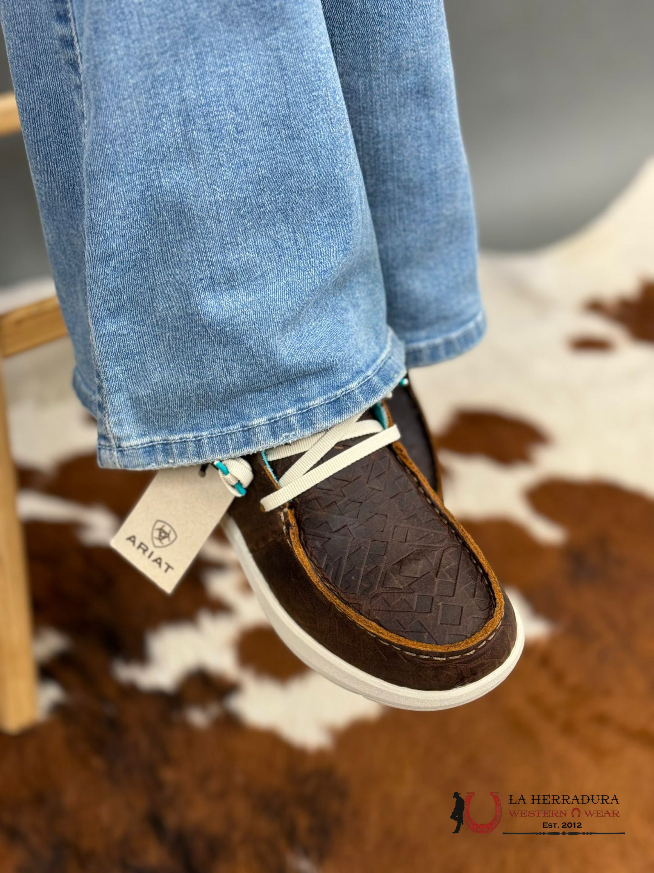 Ariat Womens Hilo Brown Blanket Emboss Zapatos Mujeres