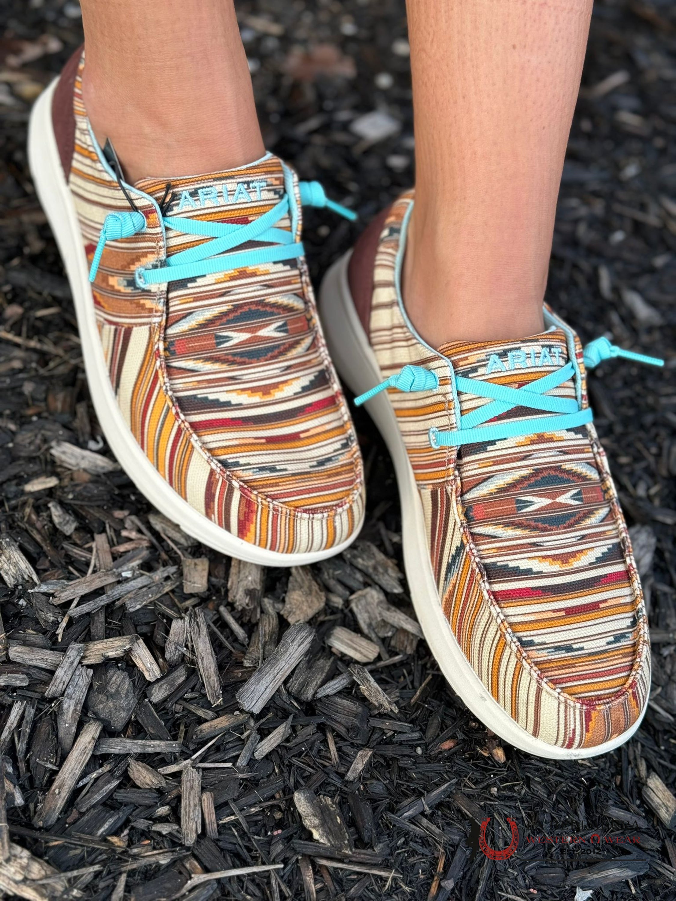 Ariat Womens Hilo Chimayo Santa Fe Mustard Zapatos Mujeres