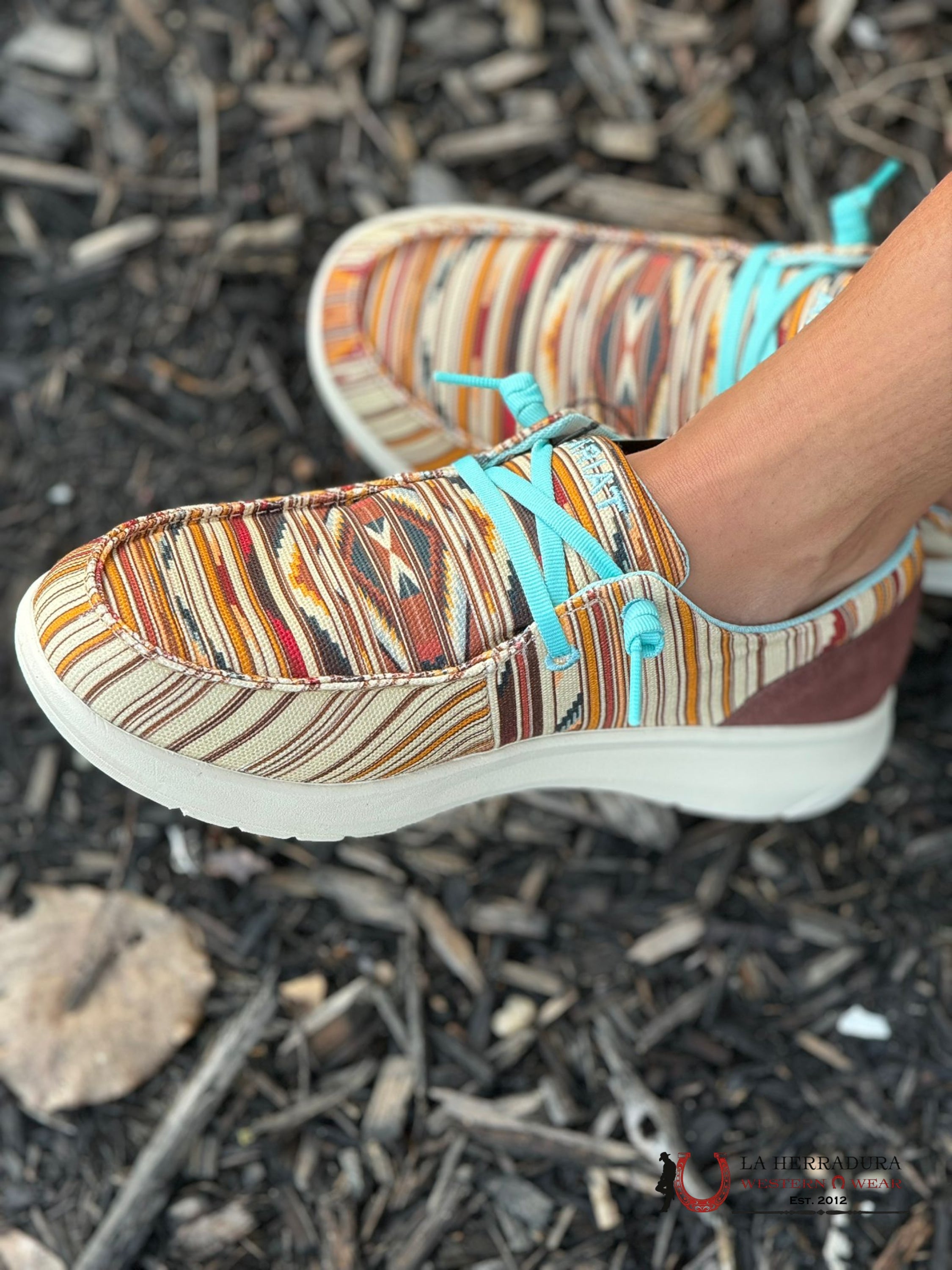 Ariat Womens Hilo Chimayo Santa Fe Mustard Zapatos Mujeres