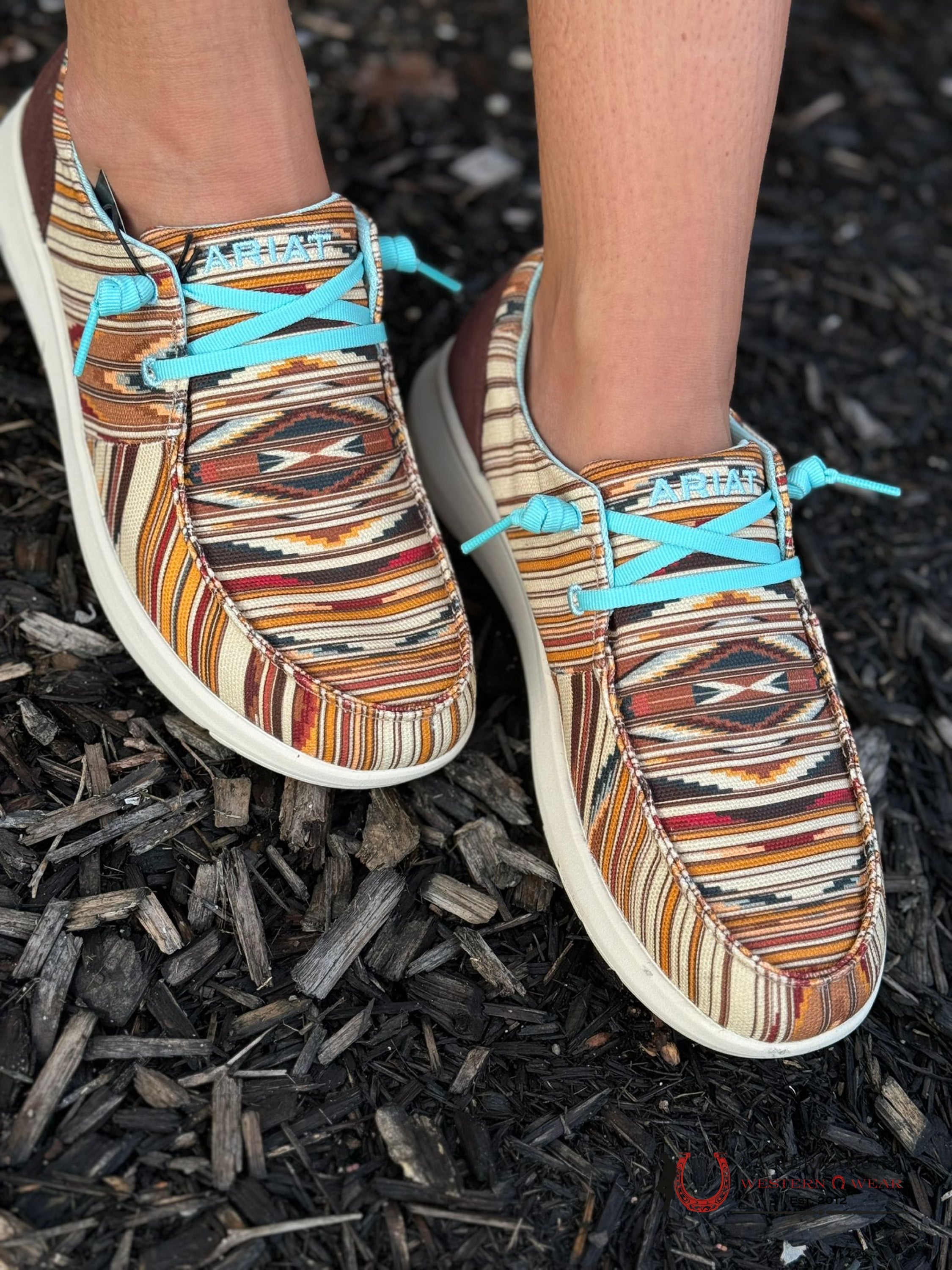 Ariat Womens Hilo Chimayo Santa Fe Mustard Zapatos Mujeres