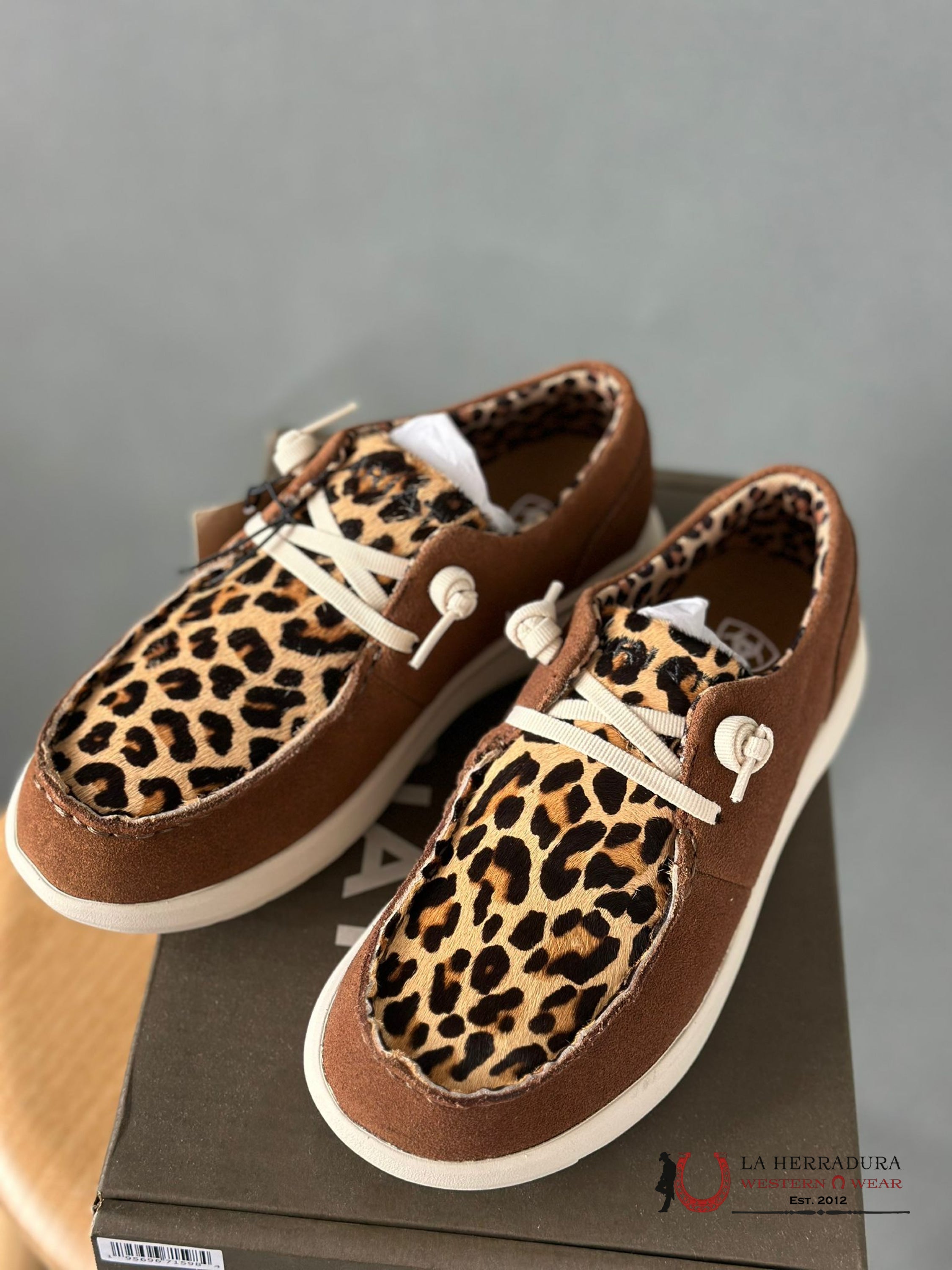 Ariat Womens Hilo Ginger Spice / Leopard Hair On Zapatos Mujeres