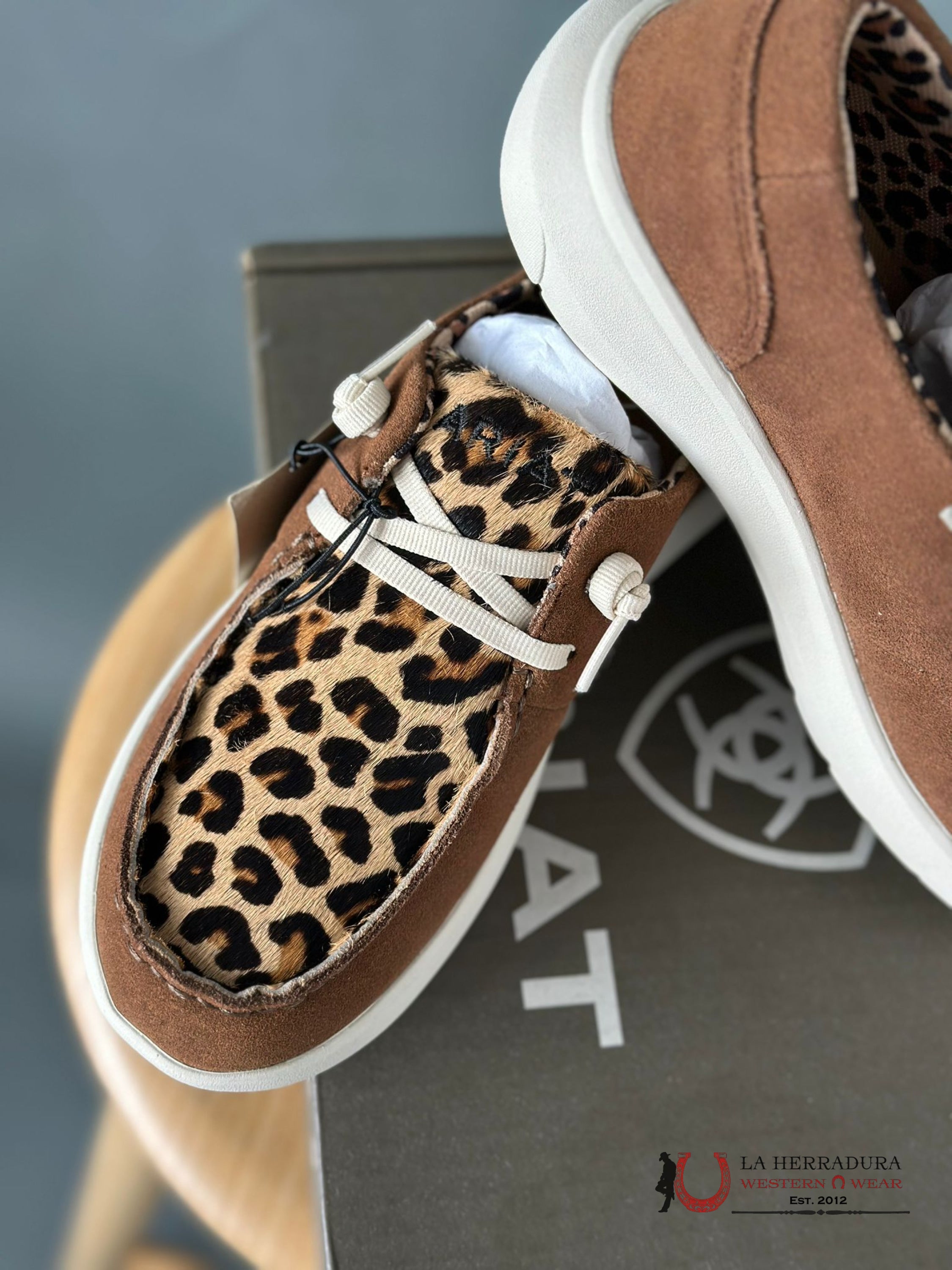 Ariat Womens Hilo Ginger Spice / Leopard Hair On Zapatos Mujeres