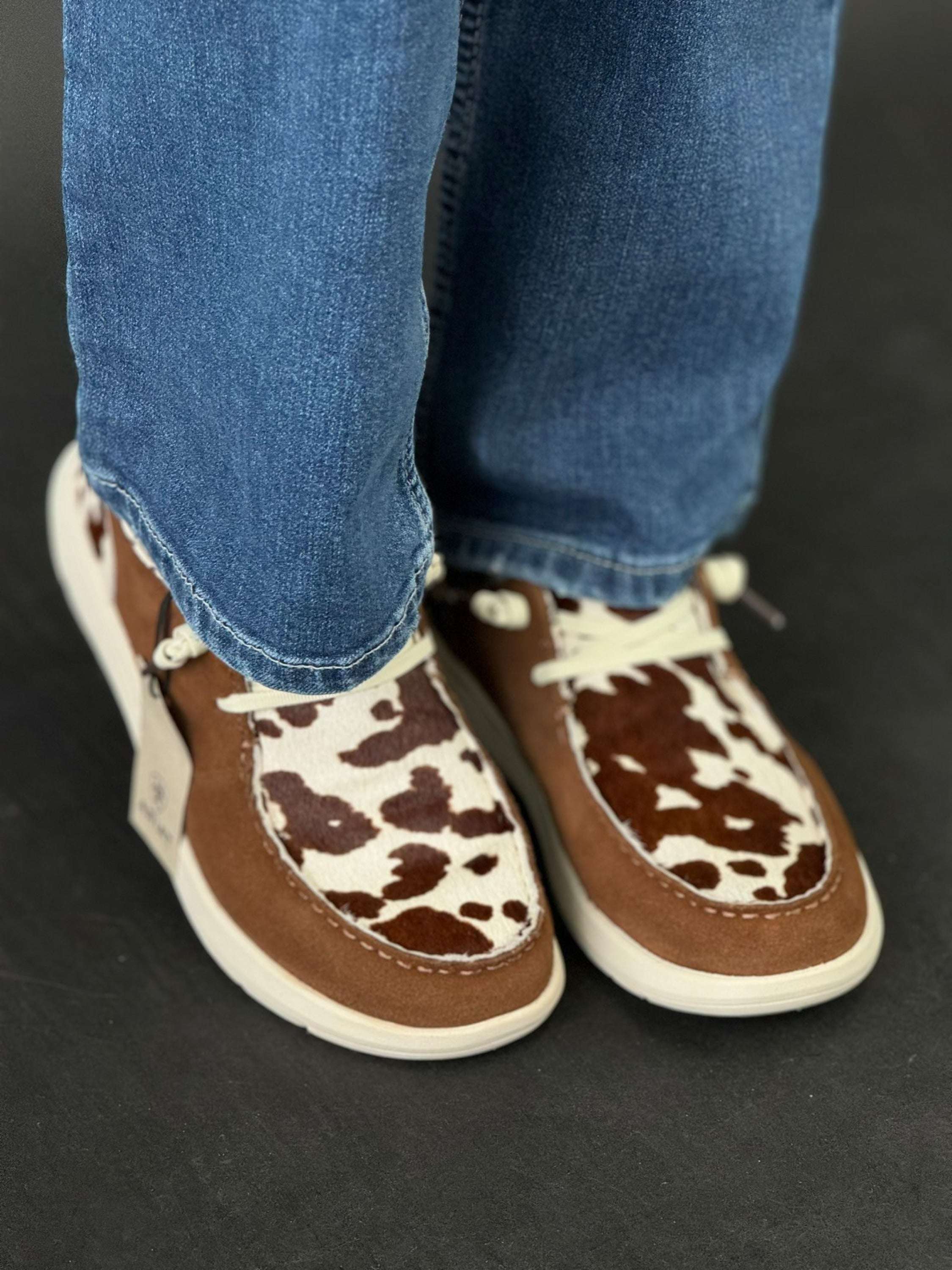 Ariat Womens Hilo Ginger Suede / Cow Hair On Back Zapatos Mujeres