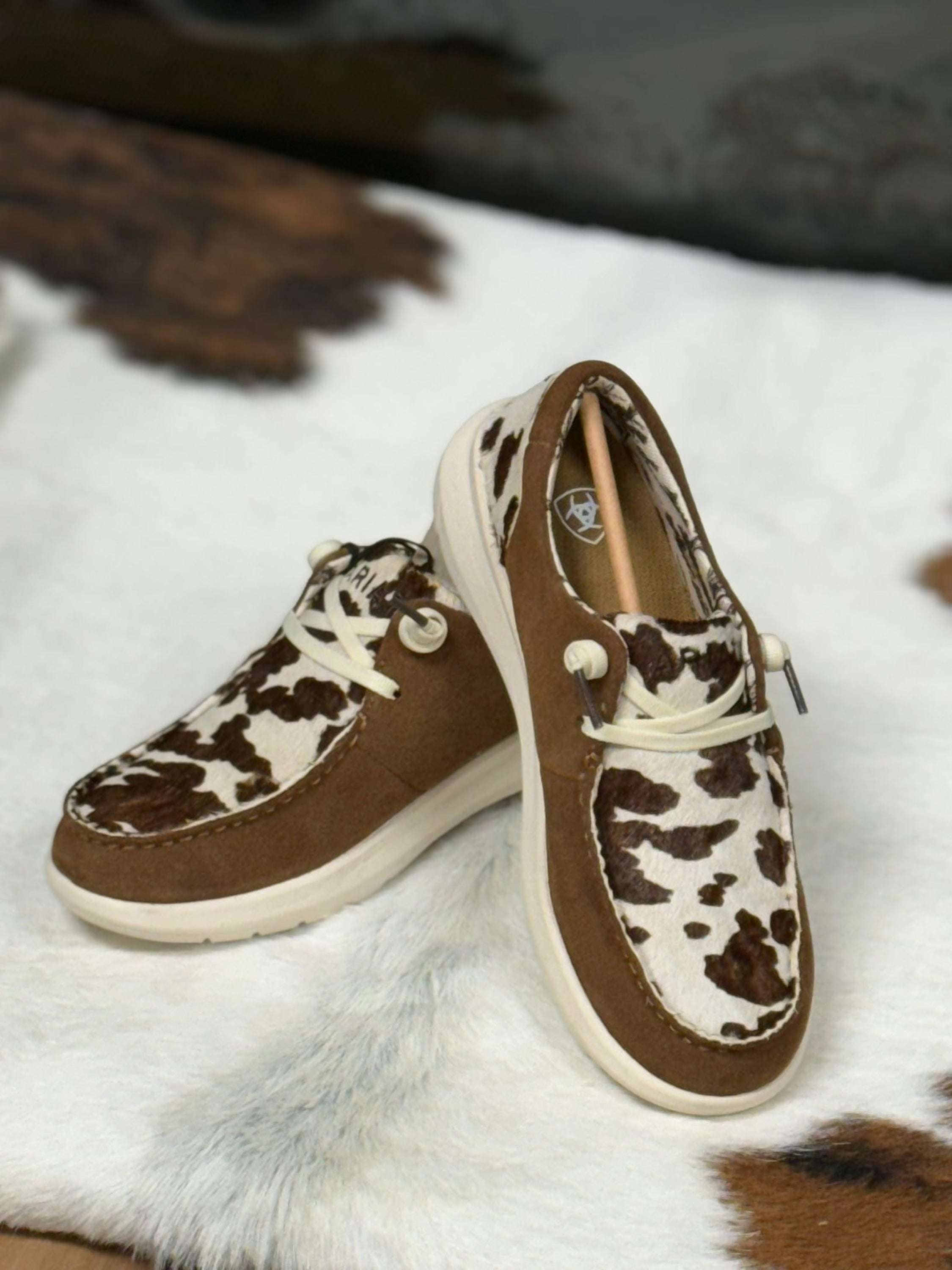 Ariat Womens Hilo Ginger Suede / Cow Hair On Back Zapatos Mujeres