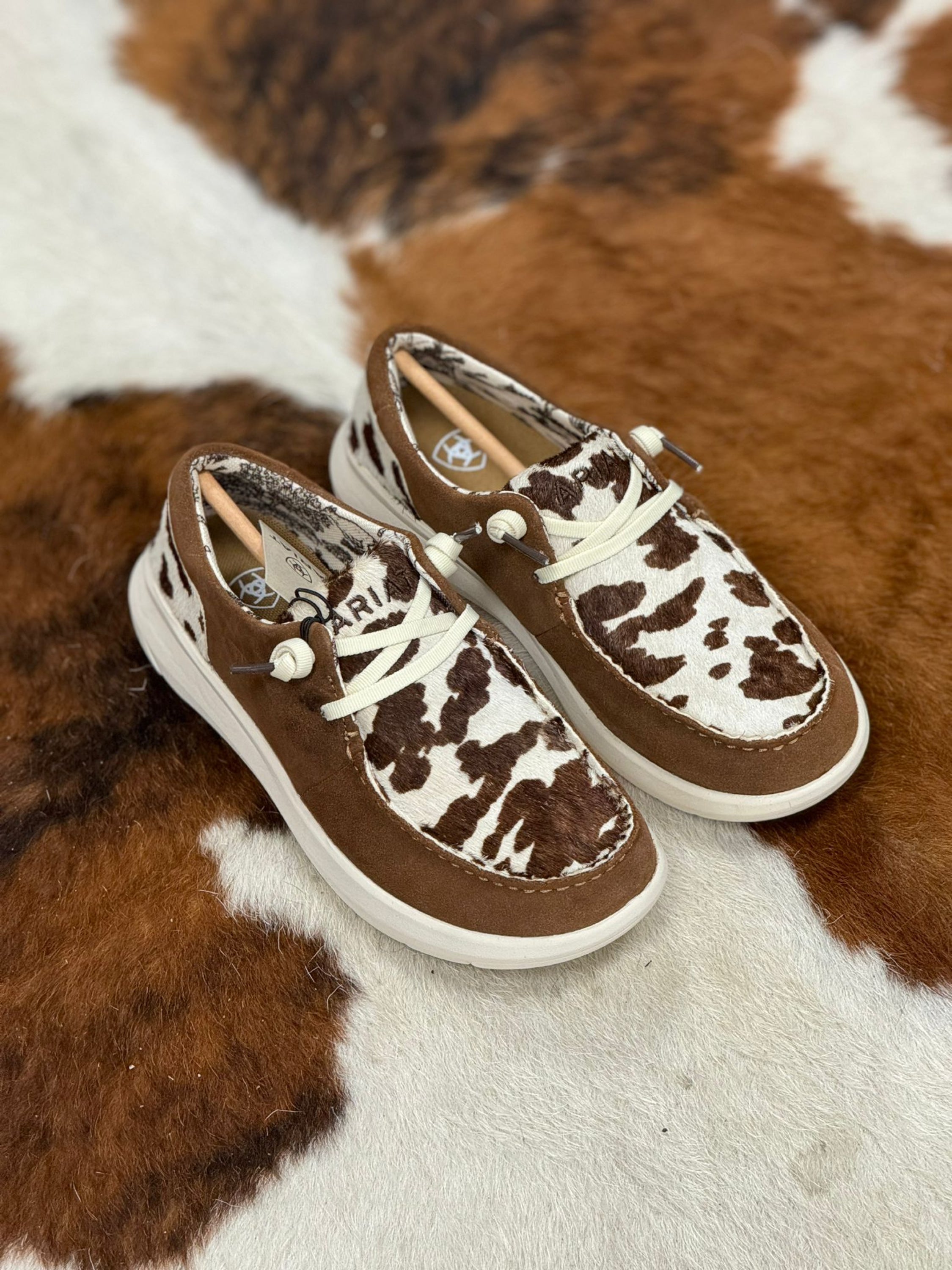 Ariat Womens Hilo Ginger Suede / Cow Hair On Back Zapatos Mujeres