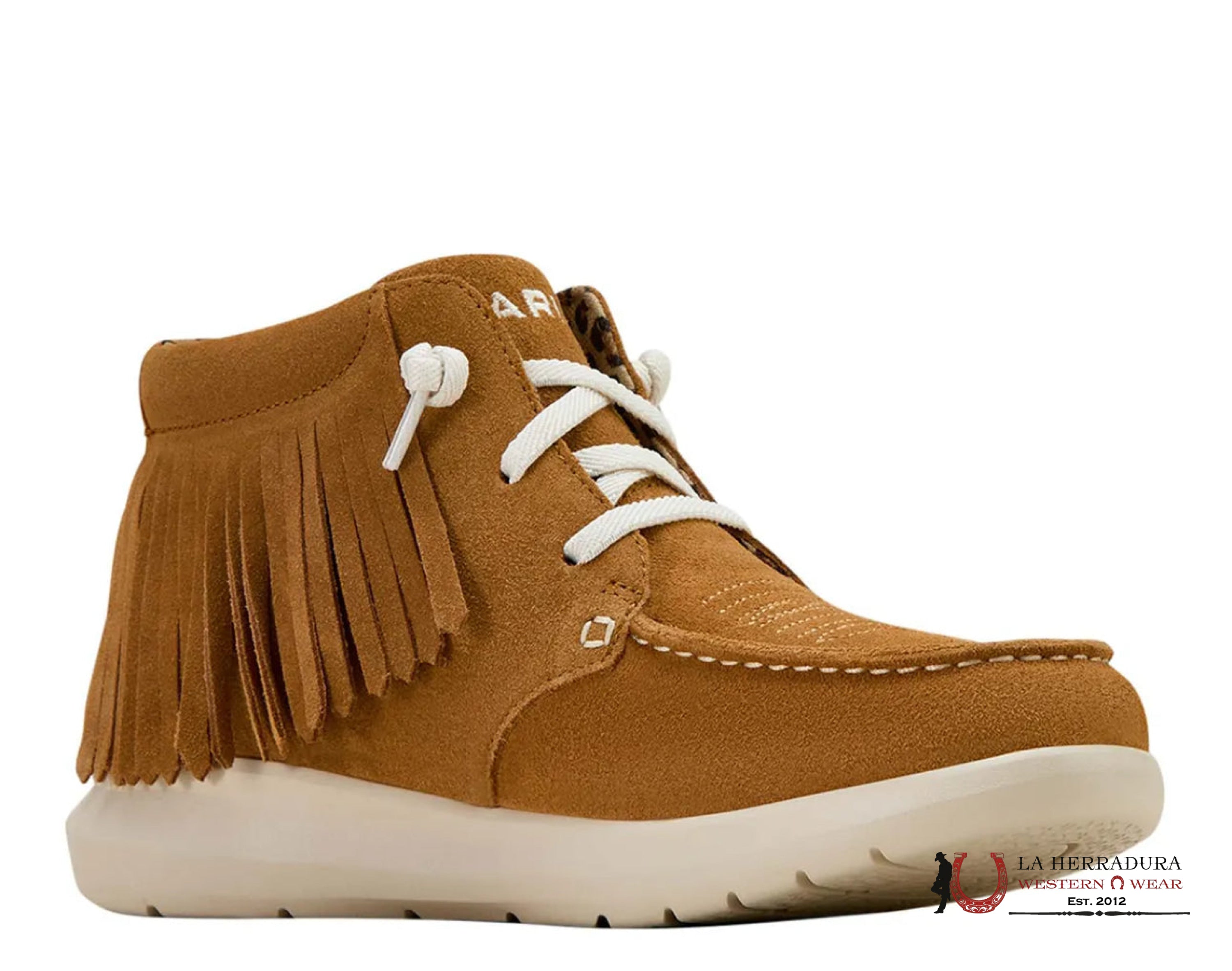 ARIAT WOMENS Hilo High Top Fringe Wheat Suede Shoes - 1166 ZAPATOS MUJERES