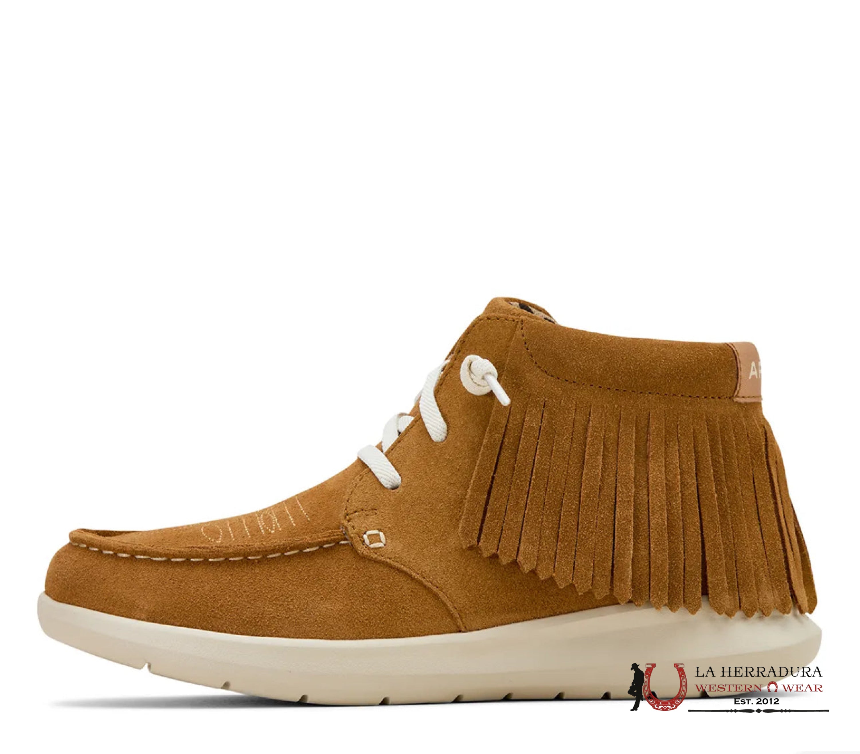 ARIAT WOMENS Hilo High Top Fringe Wheat Suede Shoes - 1166 ZAPATOS MUJERES