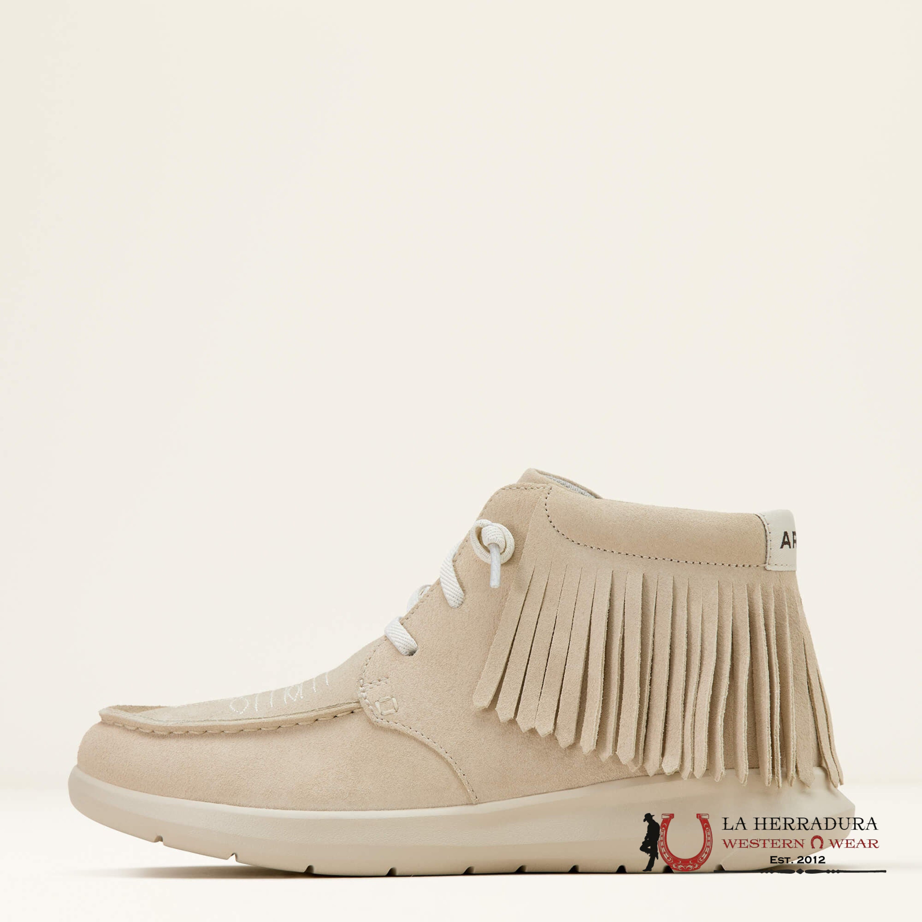 ARIAT WOMENS Hilo High Top Fringe Sand Suede Shoes - 1167 ZAPATOS MUJERES