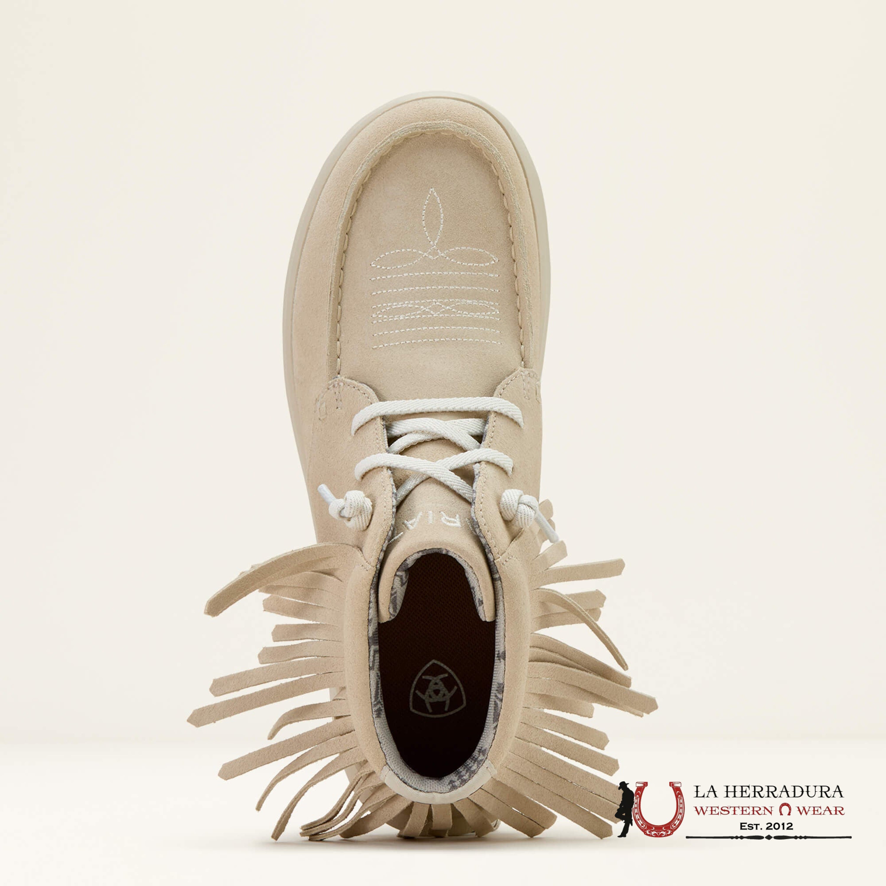 ARIAT WOMENS Hilo High Top Fringe Sand Suede Shoes - 1167 ZAPATOS MUJERES