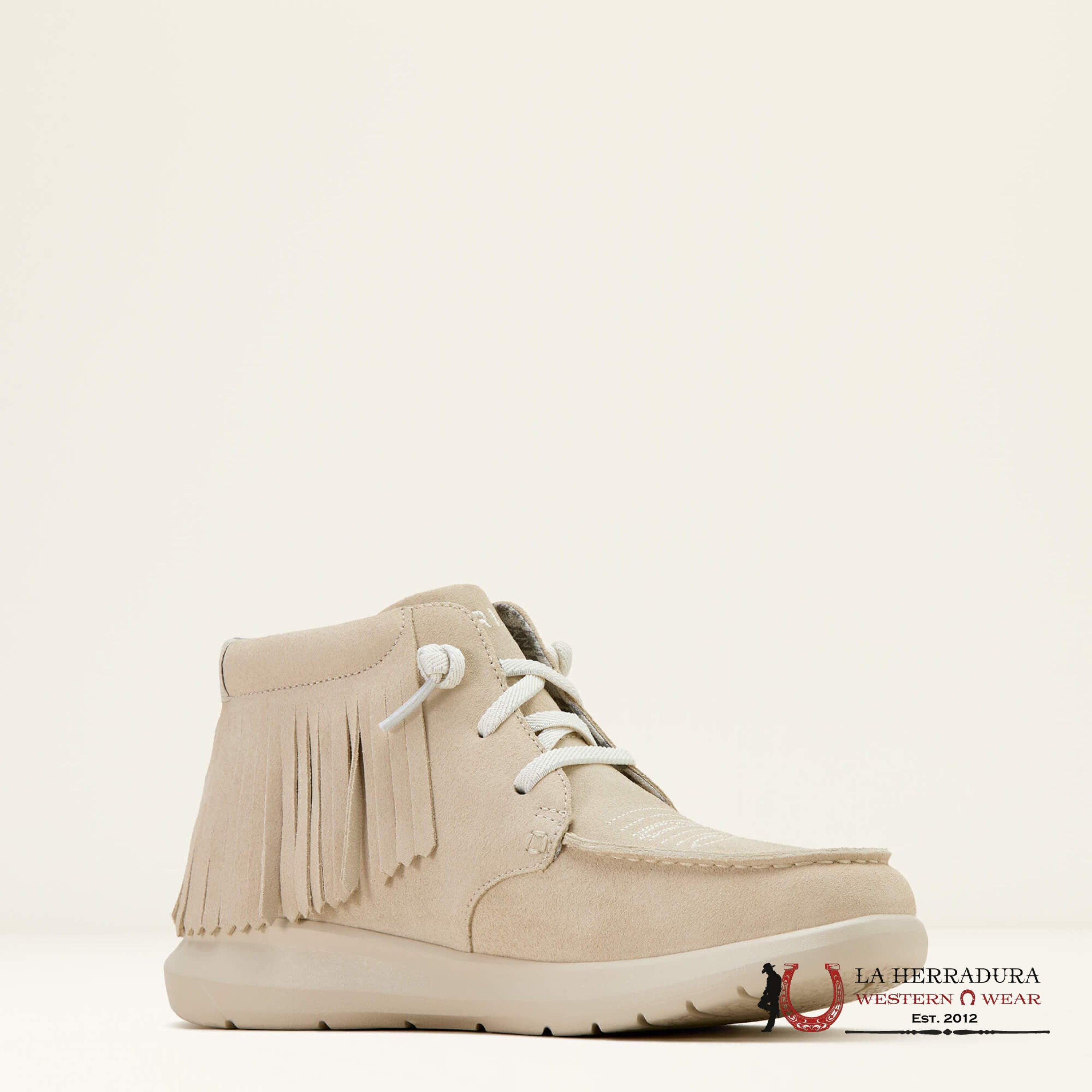 ARIAT WOMENS Hilo High Top Fringe Sand Suede Shoes - 1167 ZAPATOS MUJERES