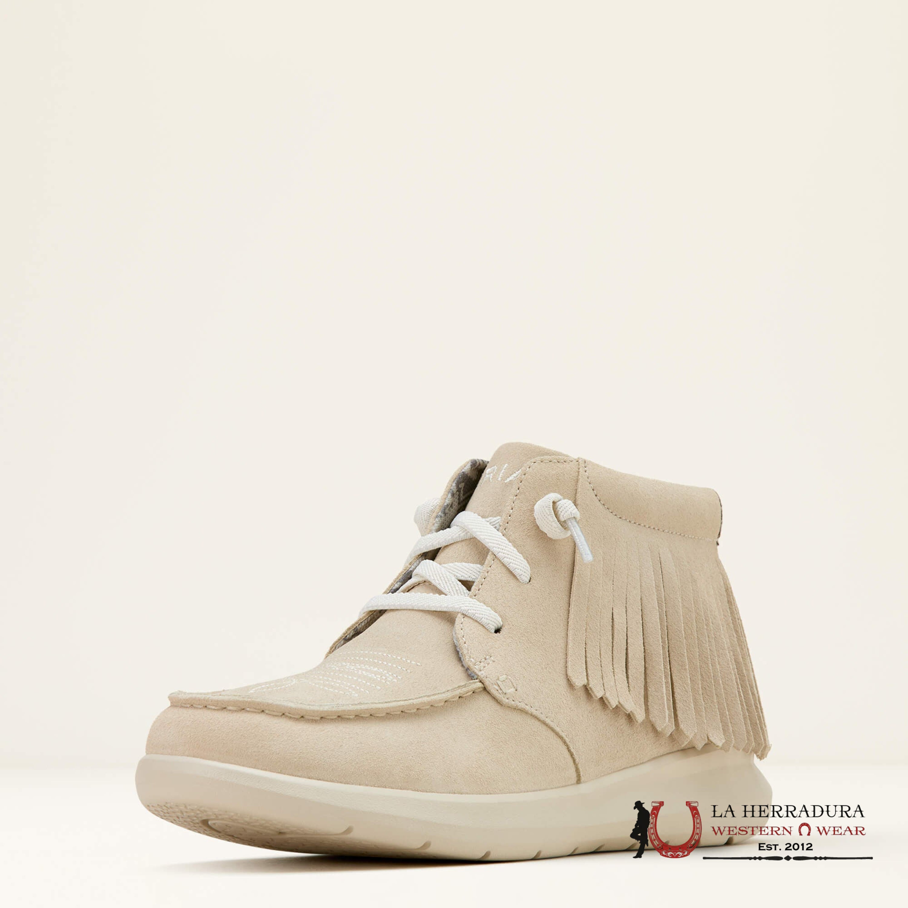 ARIAT WOMENS Hilo High Top Fringe Sand Suede Shoes - 1167 ZAPATOS MUJERES