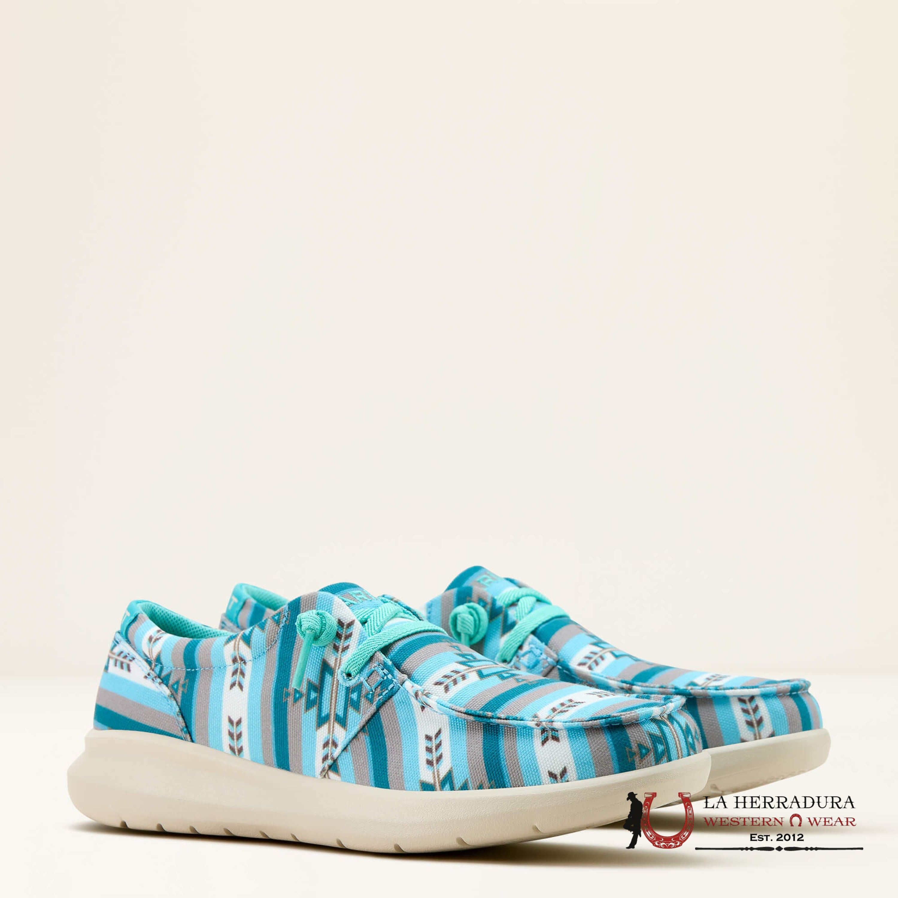 ARIAT WOMENS Hilo Low Top Turquuoise Texarkana Shoes - 1343 ZAPATOS MUJERES