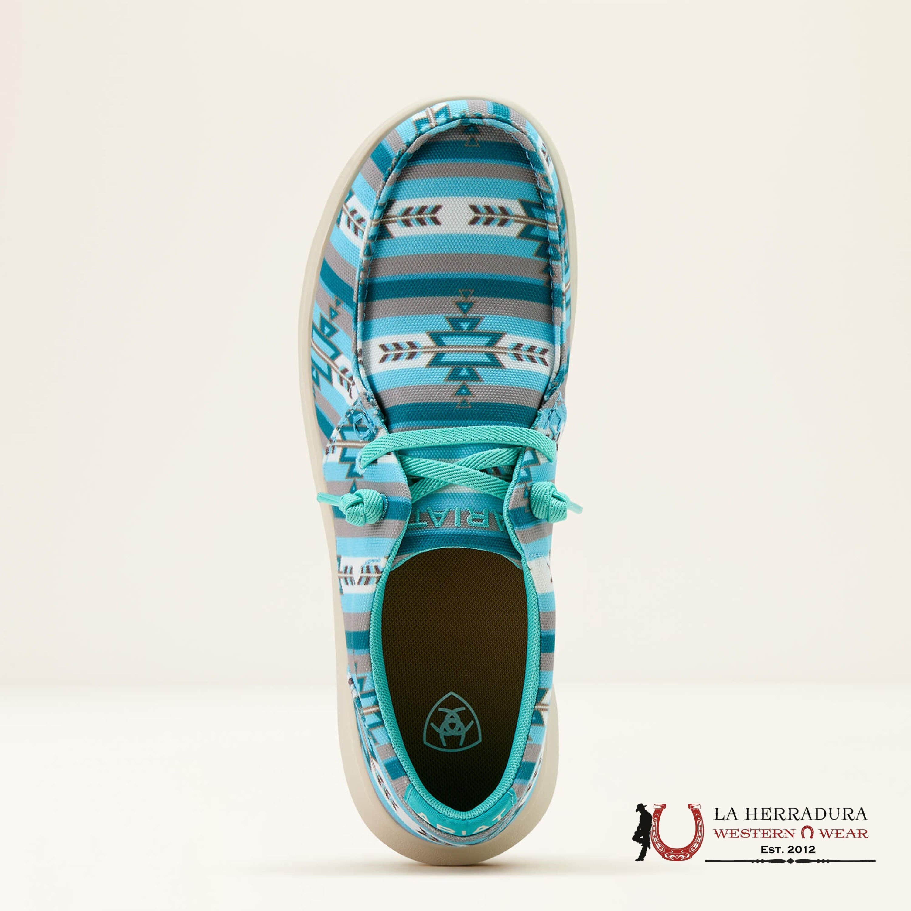 ARIAT WOMENS Hilo Low Top Turquuoise Texarkana Shoes - 1343 ZAPATOS MUJERES