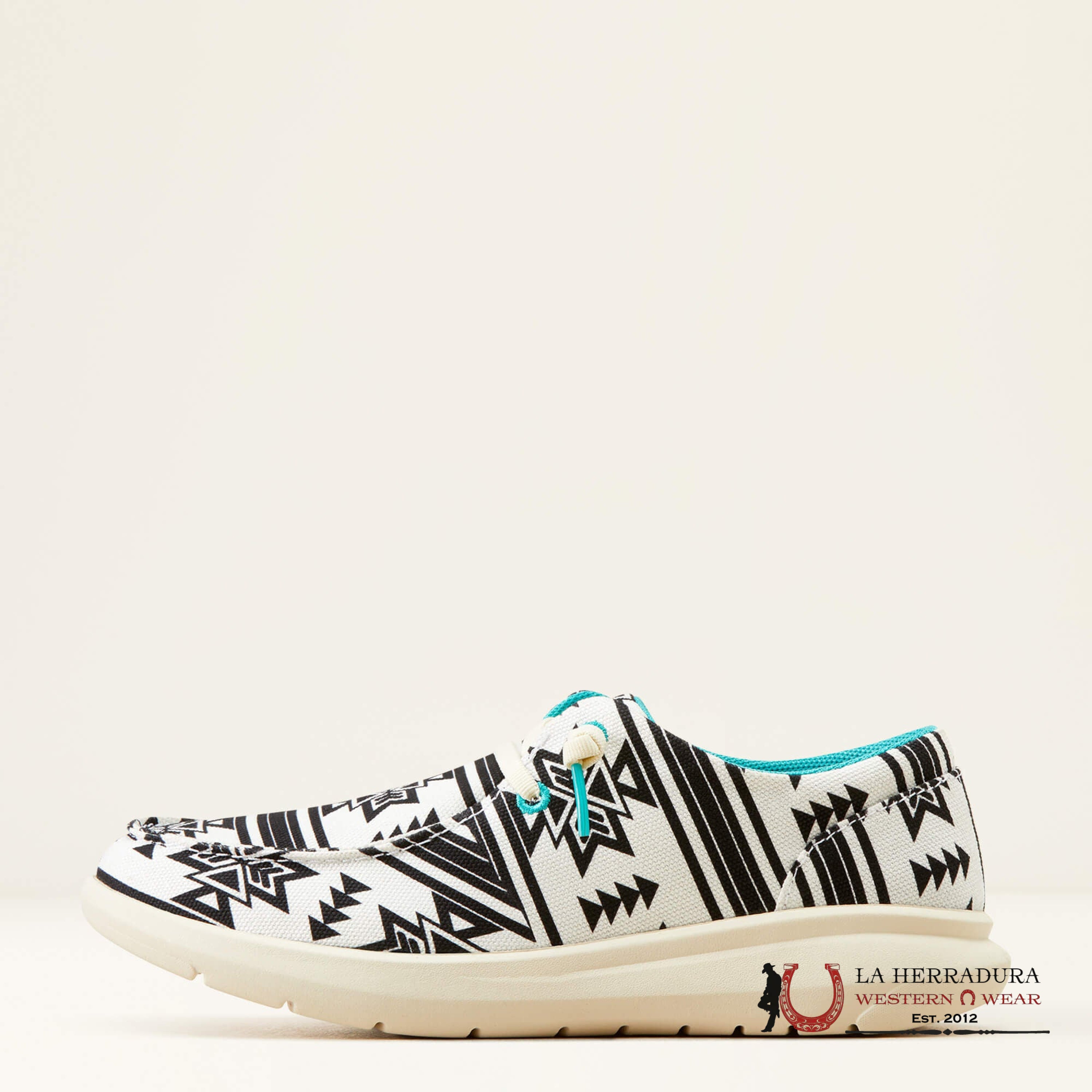 ARIAT WOMENS HILO STARK SOUTHWEST WHITE AZTEC- 0929 ZAPATOS MUJERES