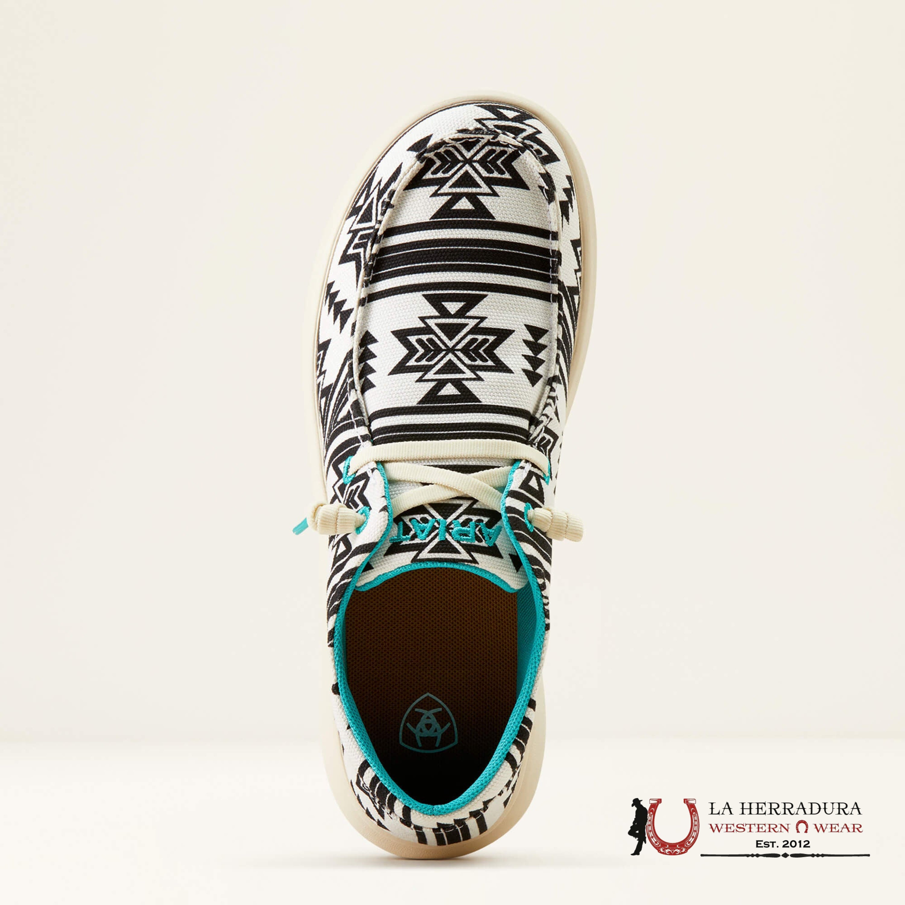 ARIAT WOMENS HILO STARK SOUTHWEST WHITE AZTEC- 0929 ZAPATOS MUJERES