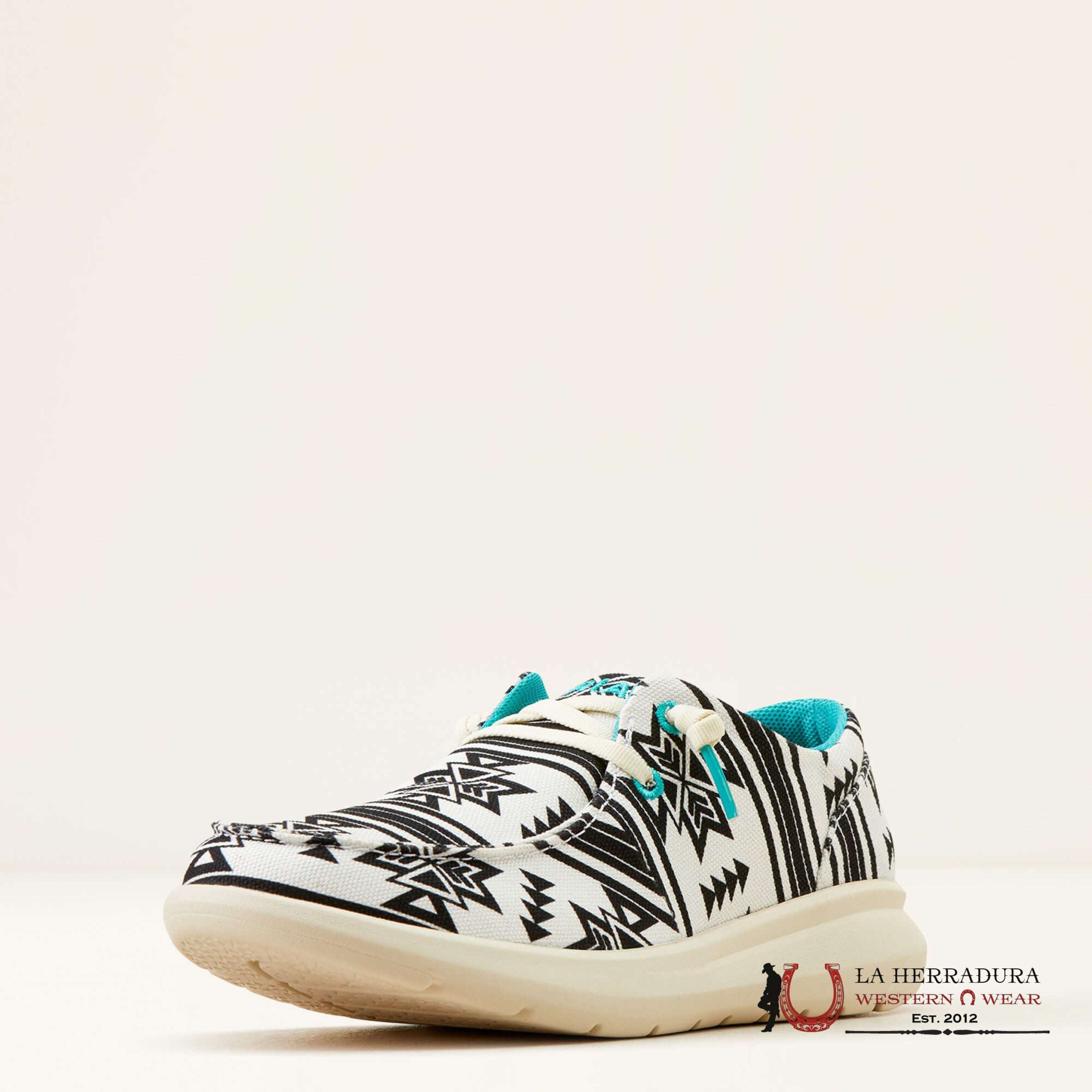 ARIAT WOMENS HILO STARK SOUTHWEST WHITE AZTEC- 0929 ZAPATOS MUJERES