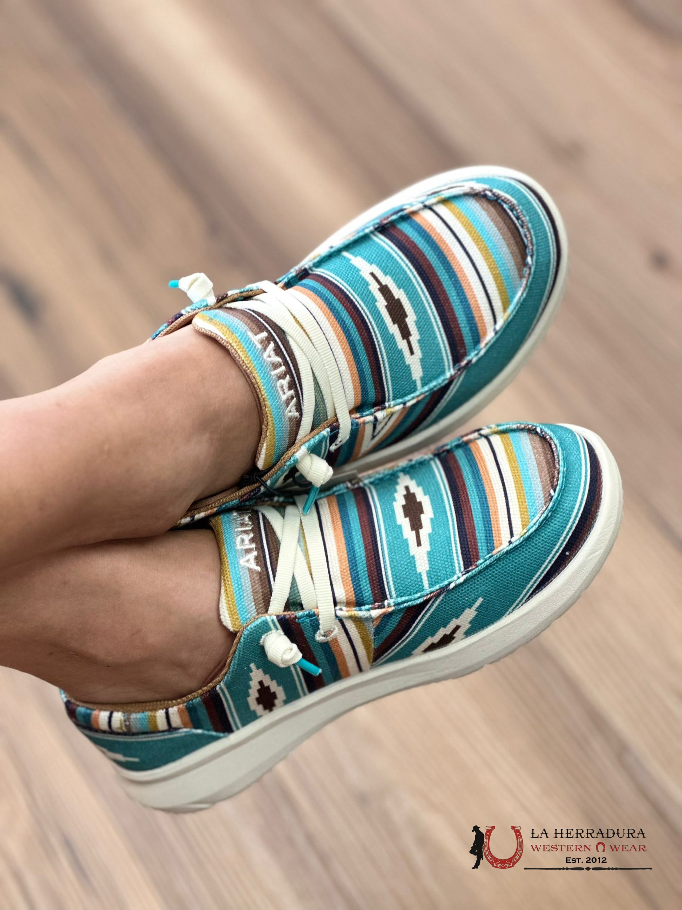 Ariat Womens Hilo Turq Serape Zapatos Mujeres