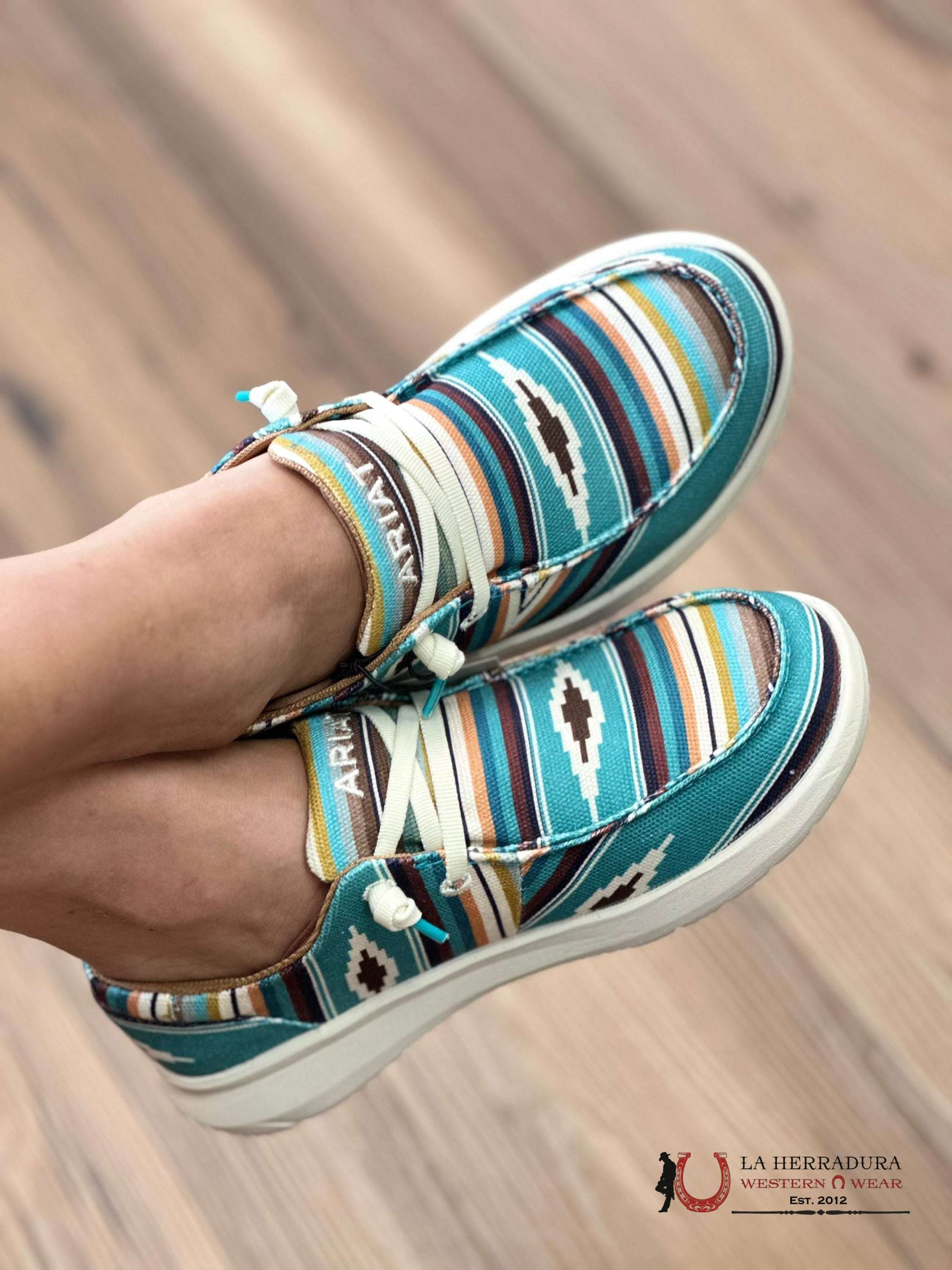 Ariat Womens Hilo Turq Serape Zapatos Mujeres
