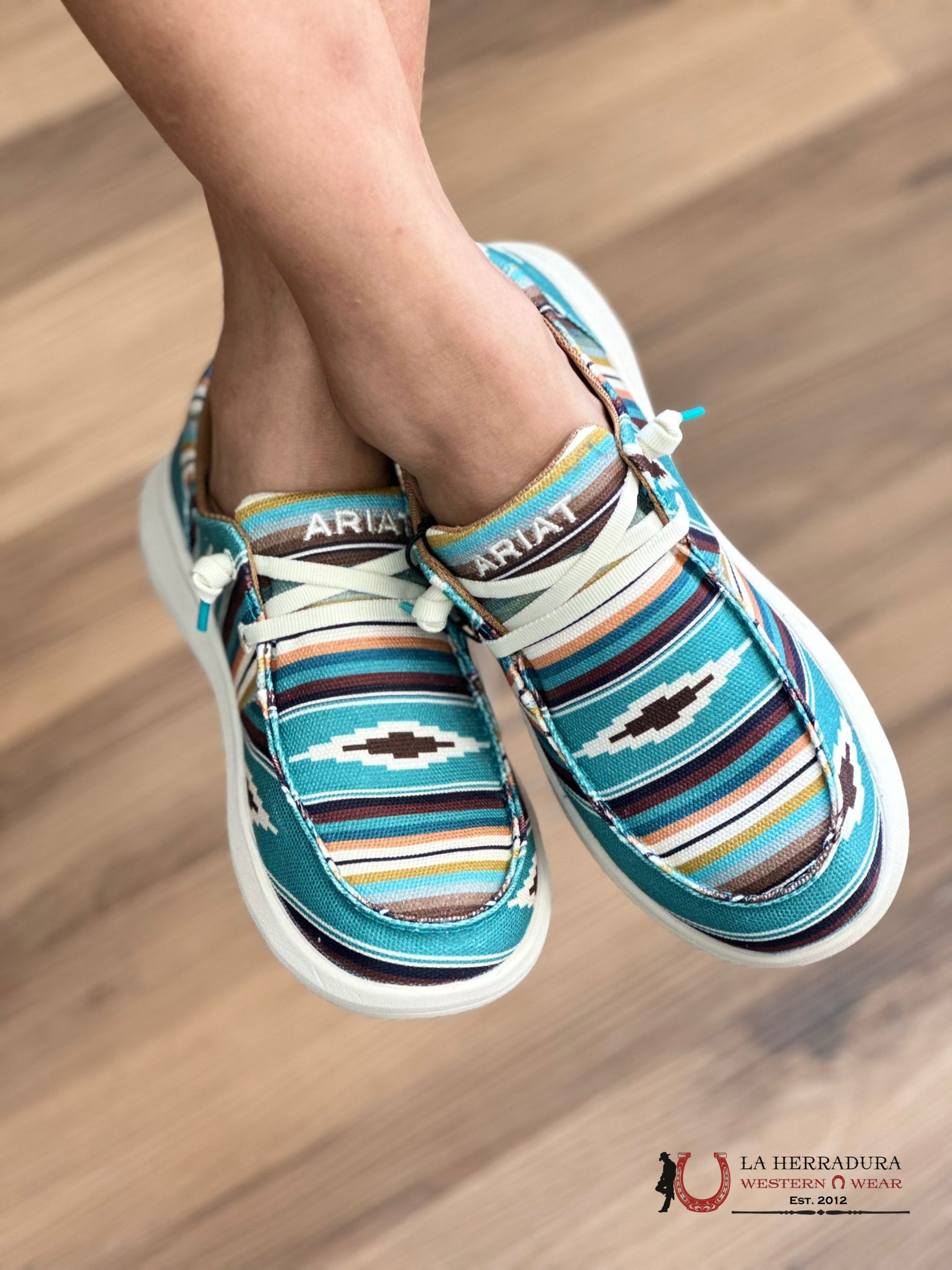 Ariat Womens Hilo Turq Serape Zapatos Mujeres