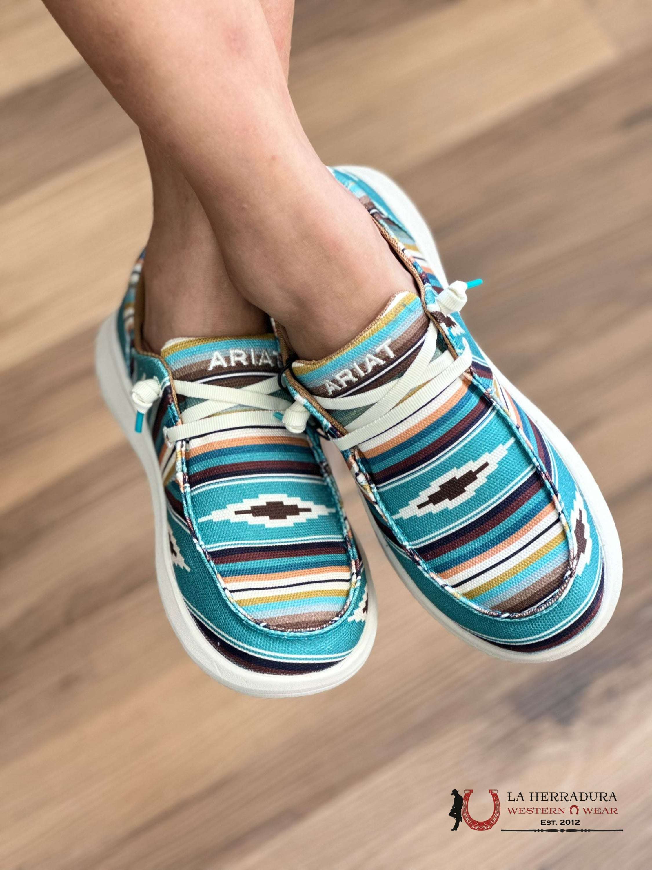 Ariat Womens Hilo Turq Serape Zapatos Mujeres