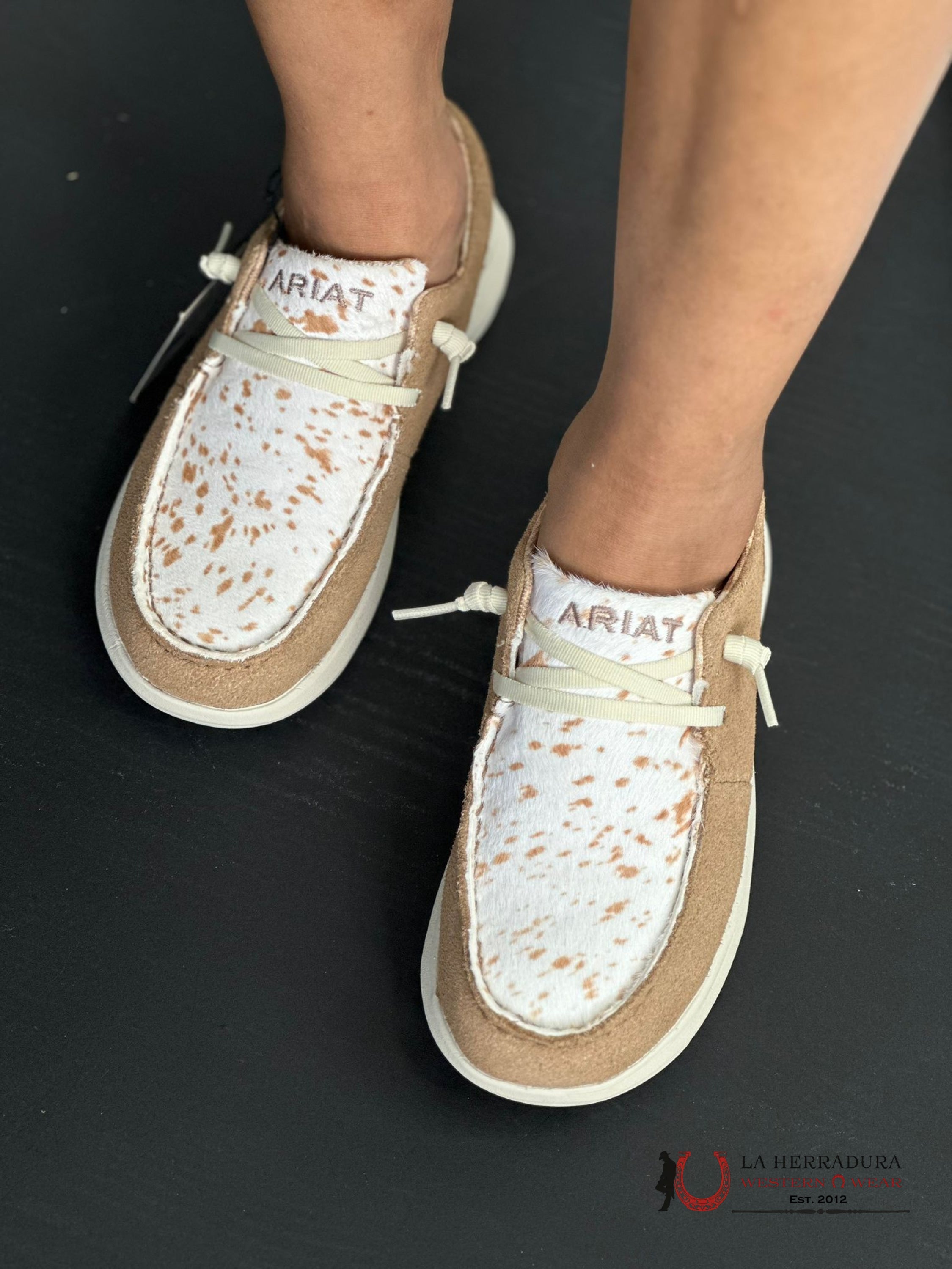 Ariat Womens Hilo Walnut / Spotted Hair On Zapatos Mujeres