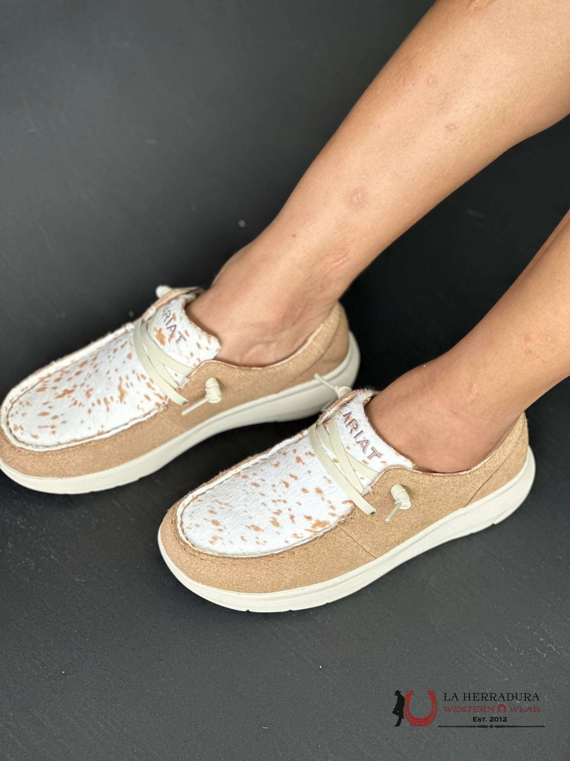 Ariat Womens Hilo Walnut / Spotted Hair On Zapatos Mujeres