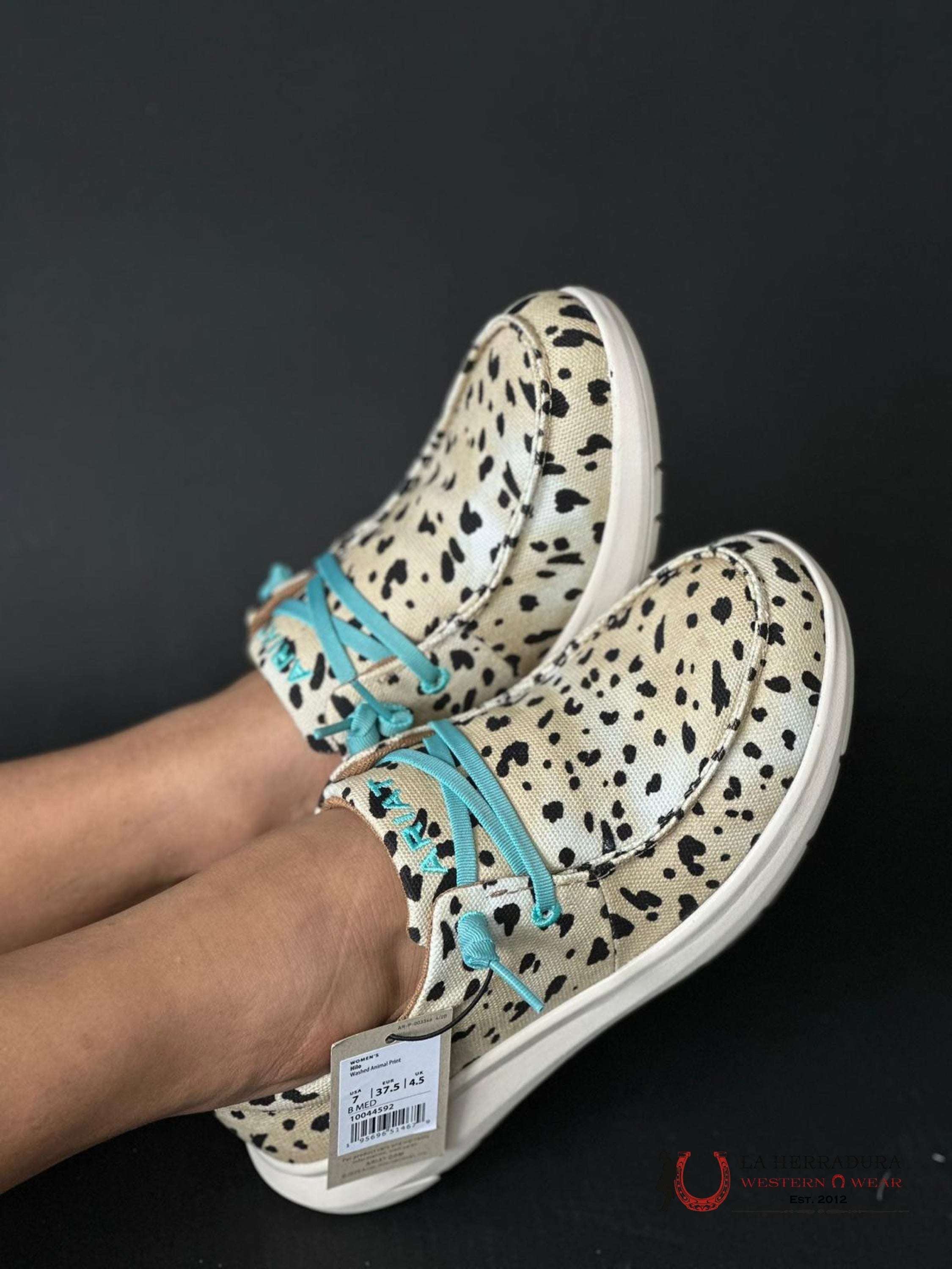 Ariat Womens Hilo Washed Animal Print Zapatos Mujeres