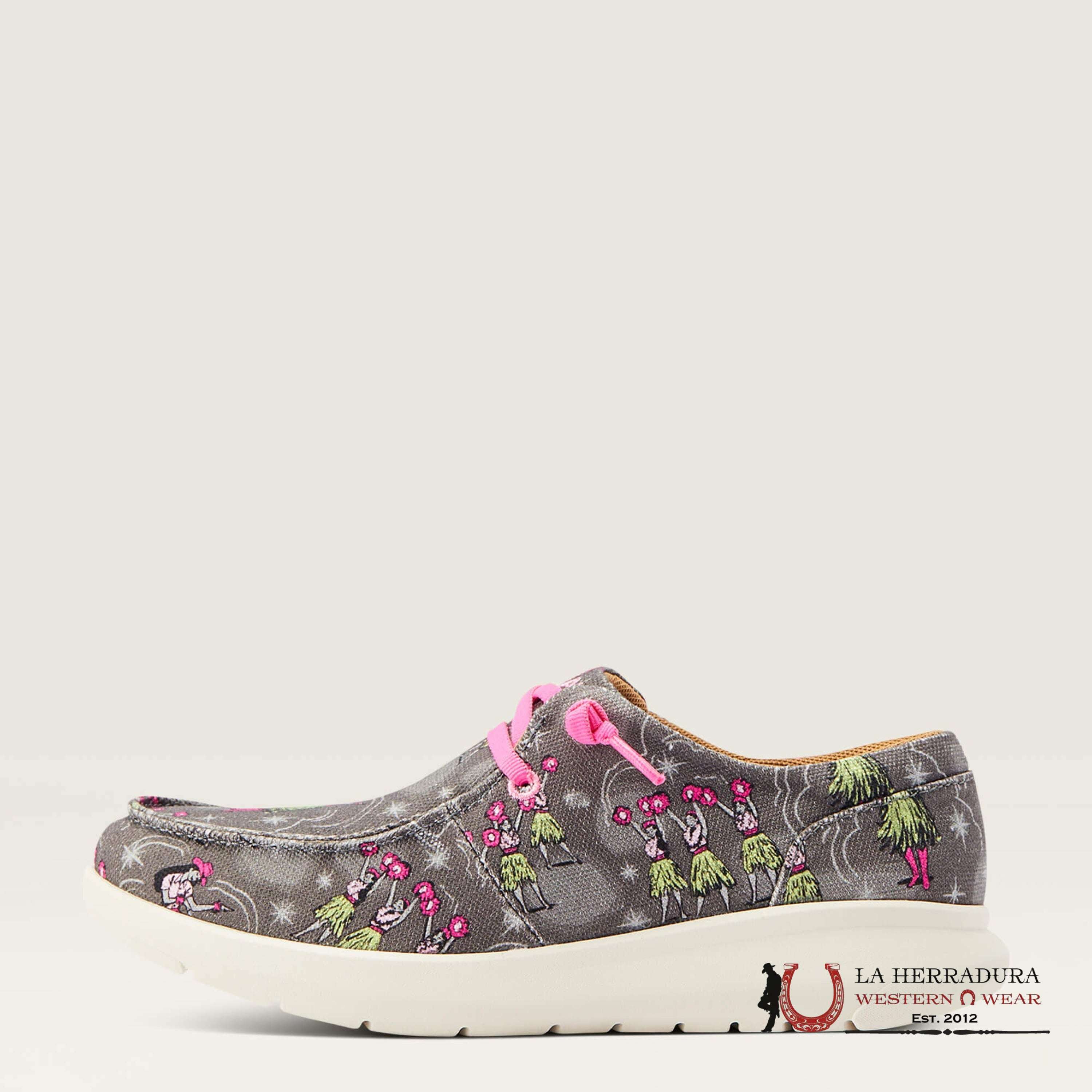 ARIAT WOMENS HILO WESTERN ALOHA HULA PRINT- 4523 ZAPATOS MUJERES