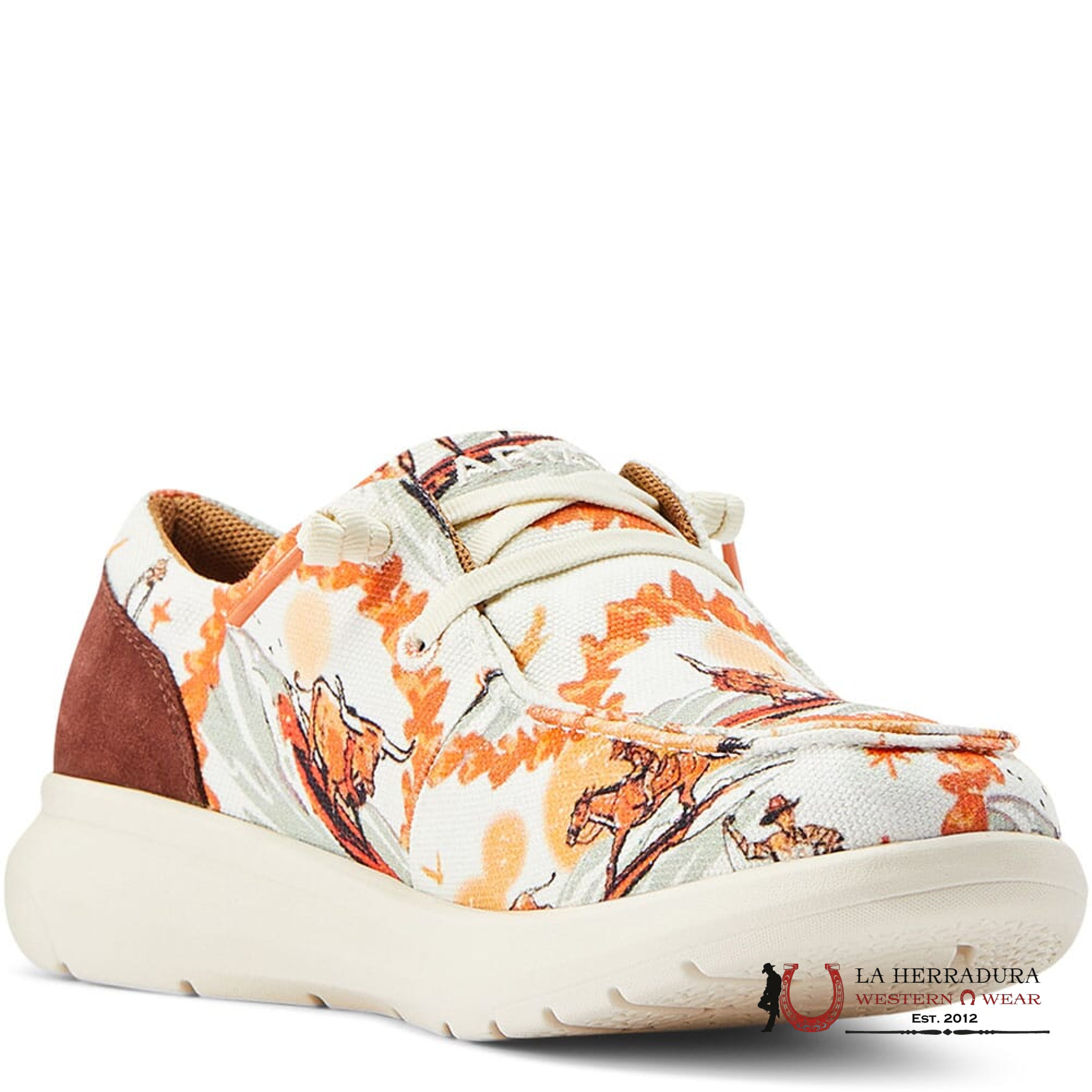 ARIAT WOMENS HILO WESTERN ALOHA SURFING LONGHORN PRINT-4521 ZAPATOS MUJERES