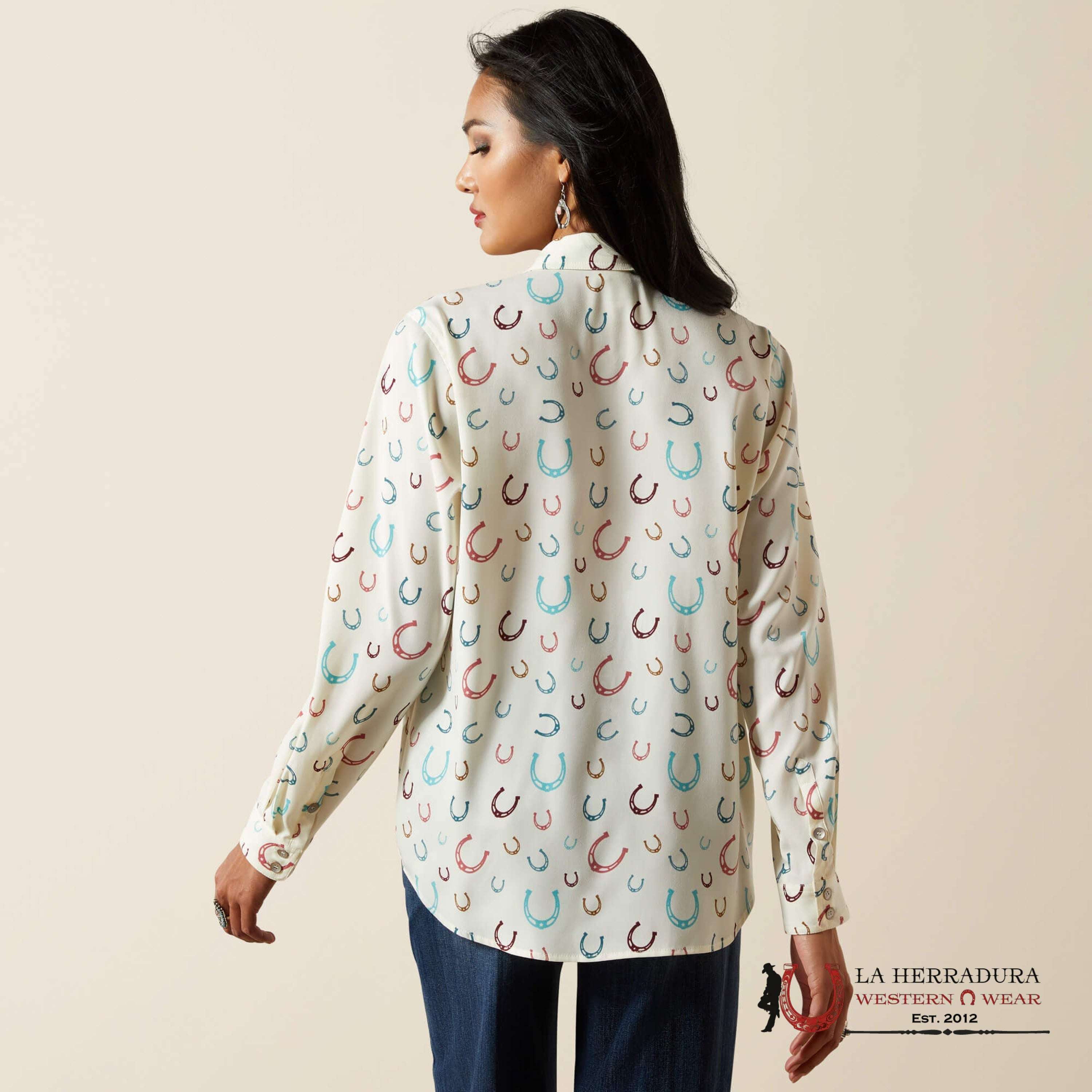 ARIAT WOMENS HOMESTYLE LS SHRT 10062903 ROPA MUJERES