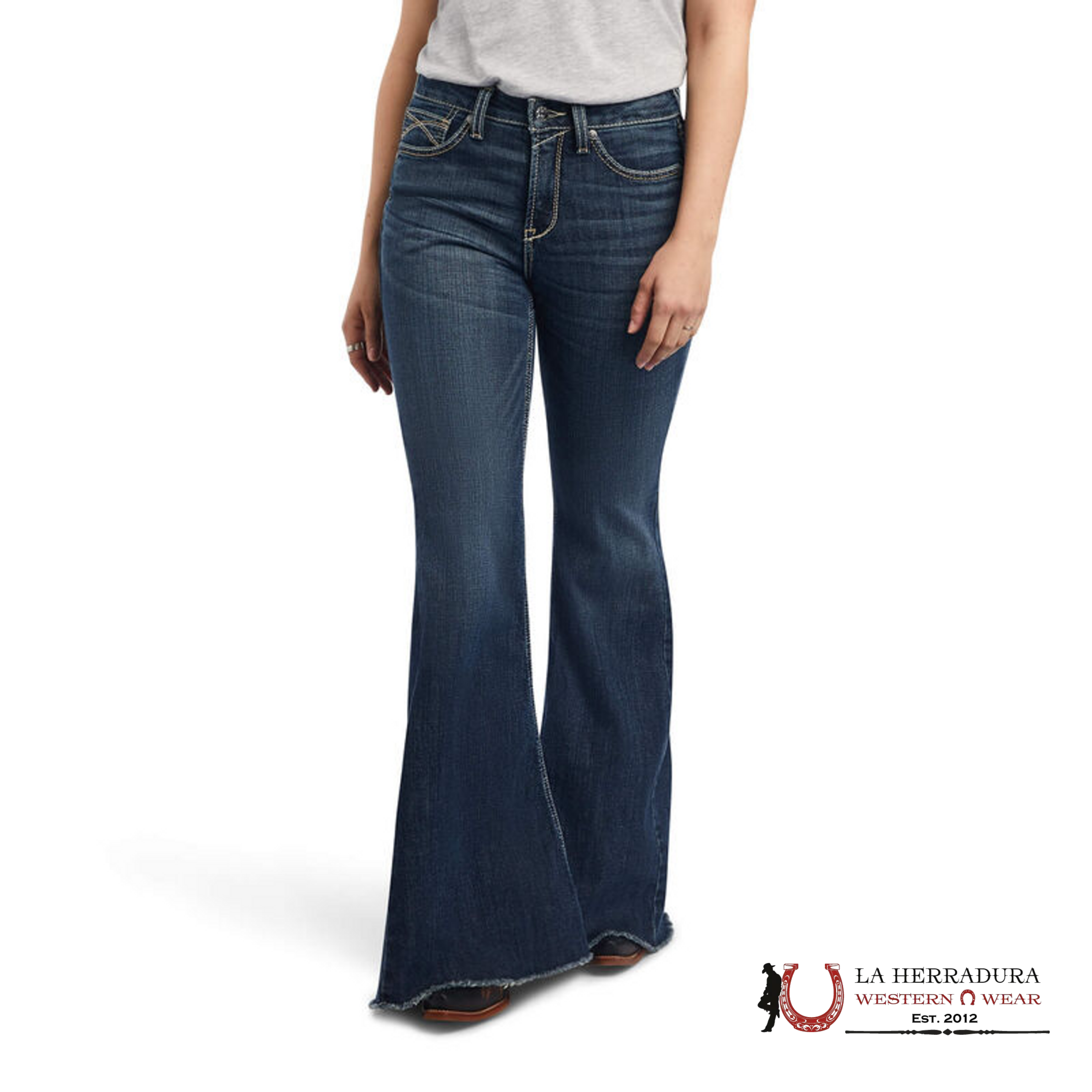 ARIAT WOMENS JEAN ARKANSAS HIGH RISE FLARE- 10041113 ROPA MUJERES
