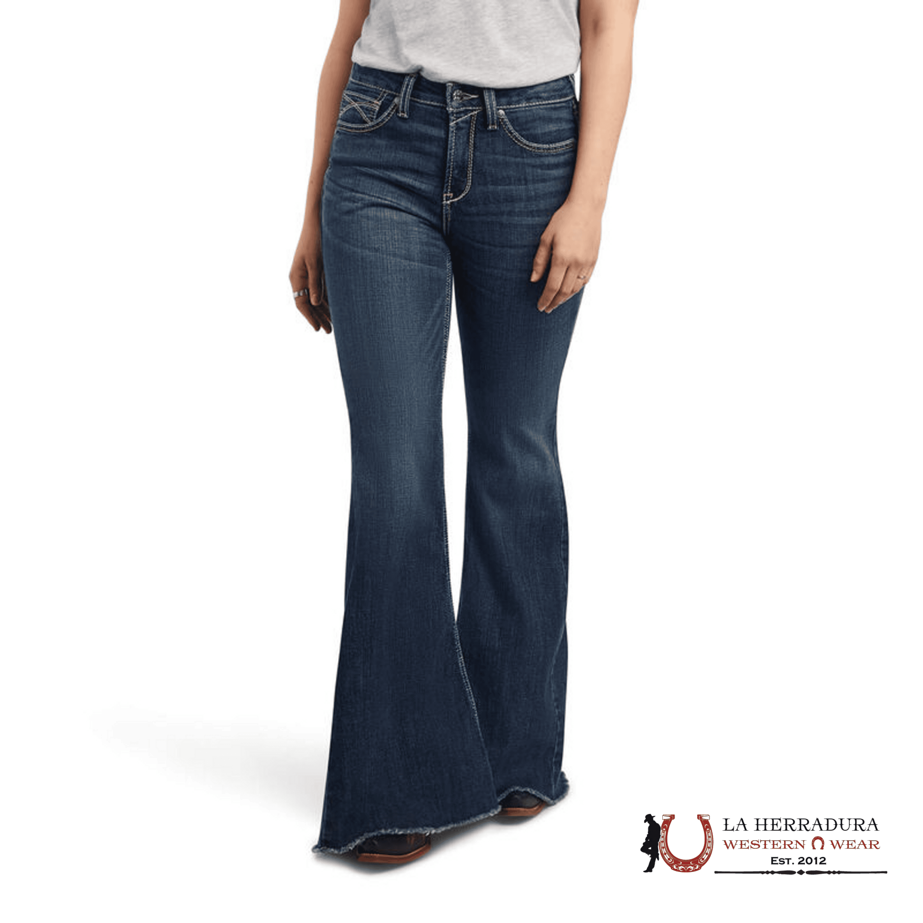 ARIAT WOMENS JEAN ARKANSAS HIGH RISE FLARE- 10041113 ROPA MUJERES