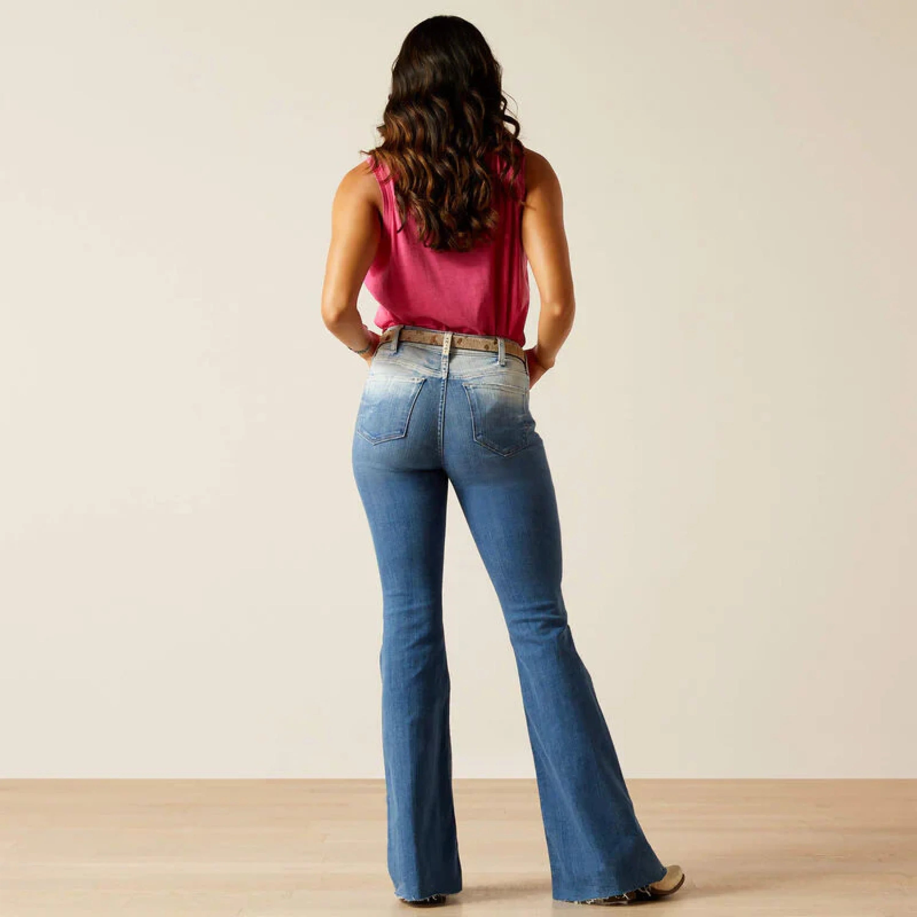 ARIAT WOMENS JEAN OMBRÉ HIGH RISE FLARE- 10051612 ROPA MUJERES