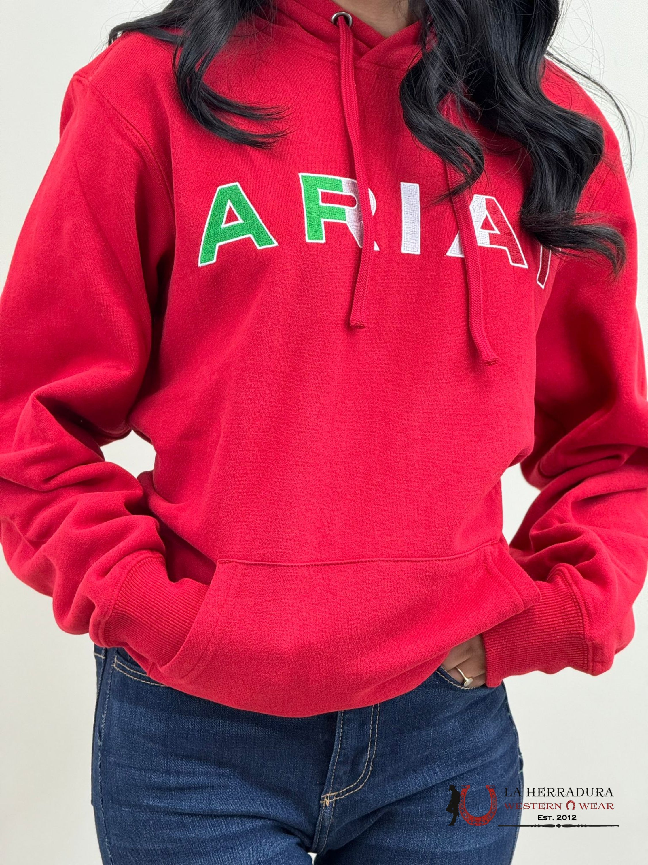 Ariat Womens Mexico Red Hoodie Ropa Mujeres