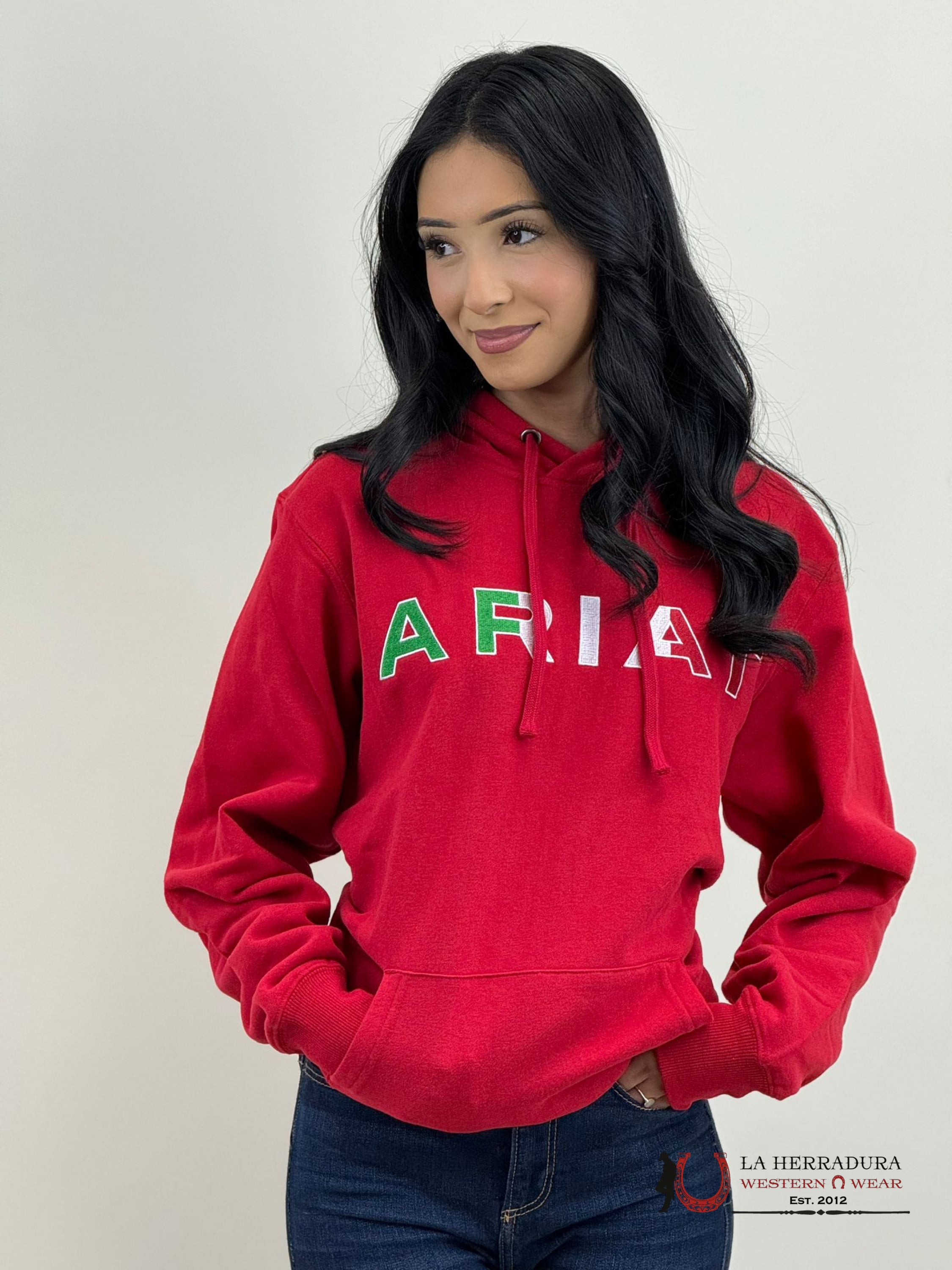 Ariat Womens Mexico Red Hoodie Ropa Mujeres