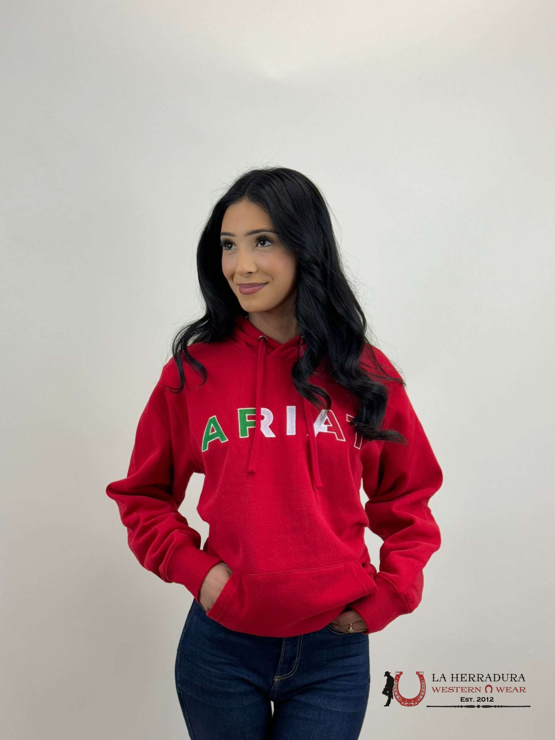 Ariat Womens Mexico Red Hoodie Ropa Mujeres
