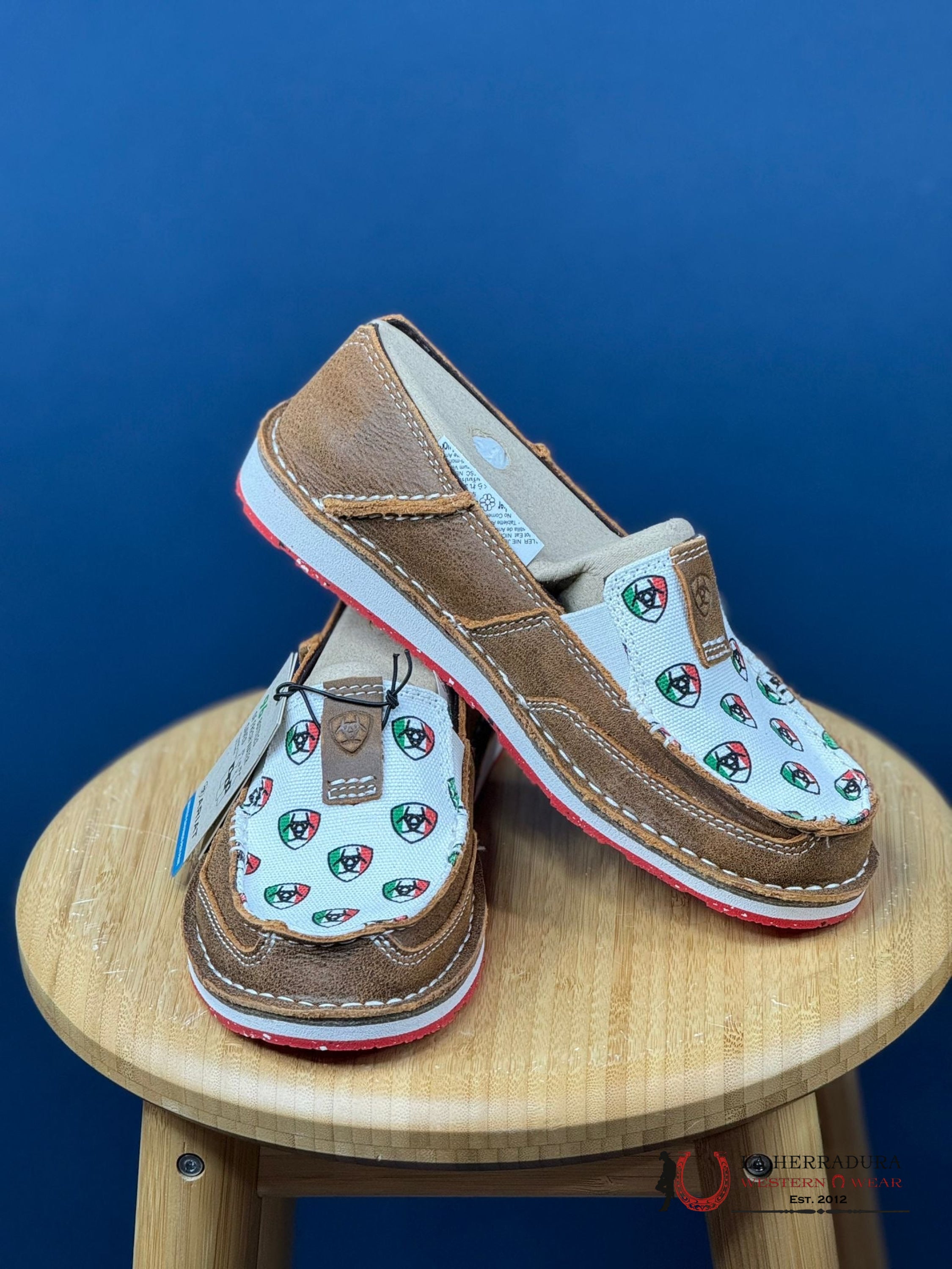 Ariat Womens Slip On Cruiser Caramel / Mexico Print Zapatos Mujeres