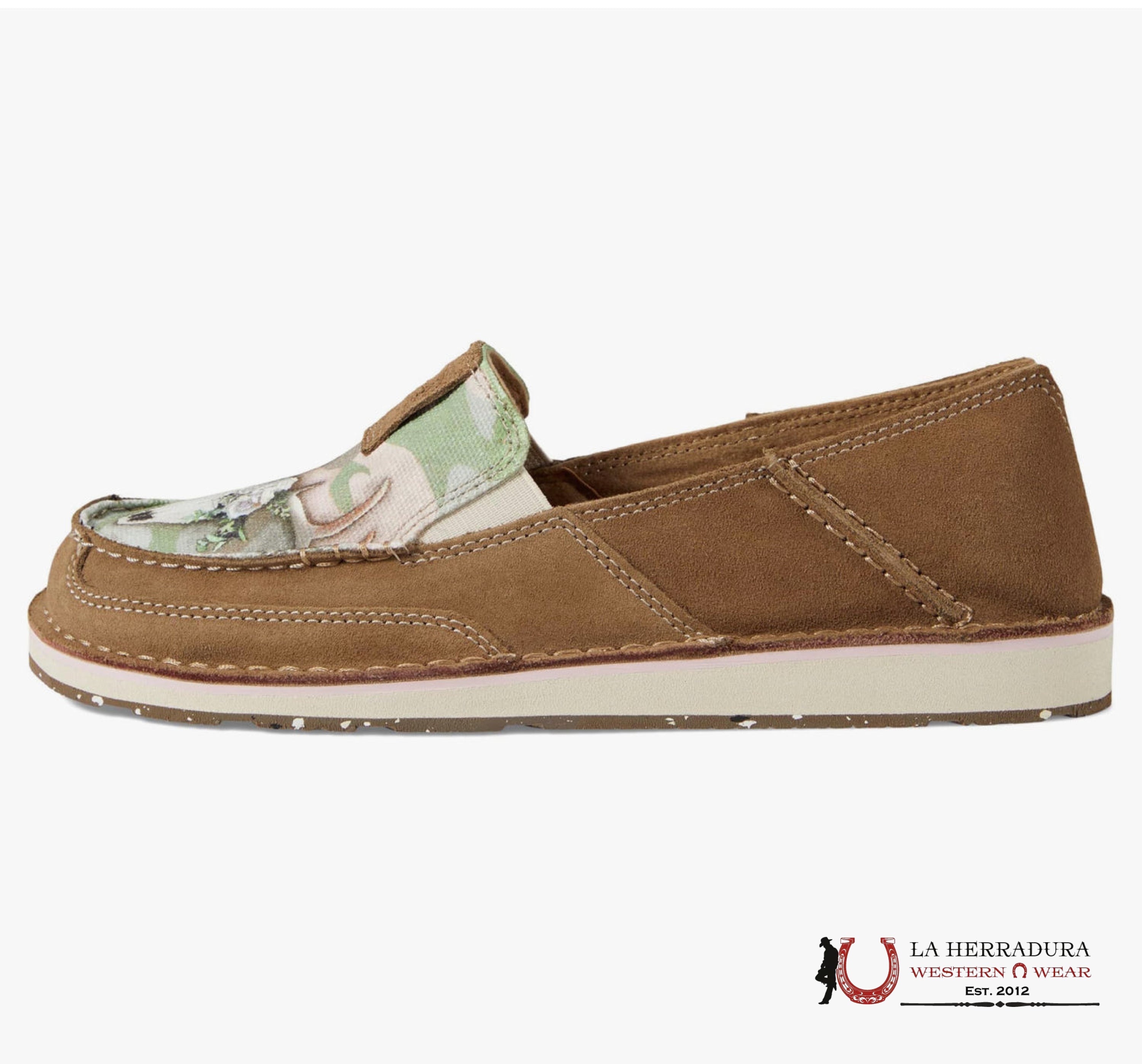 ARIAT WOMENS SLIP ON CRUISER RELAXED BARK / DOE CAMO PRINT - 2531 ZAPATOS MUJERES