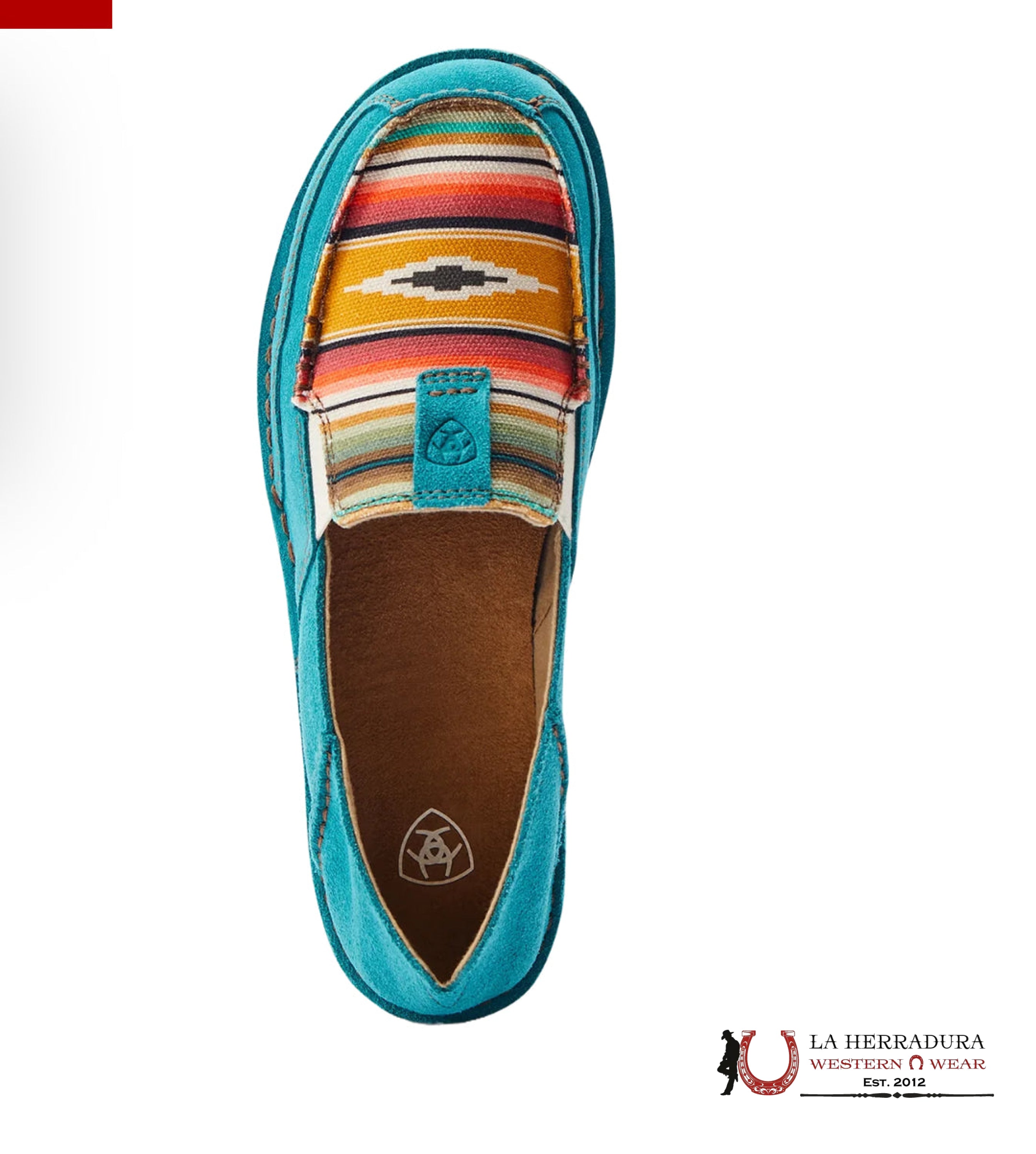 ARIAT WOMENS SLIP ON CRUISER TEAL SUEDE -4530 ZAPATOS MUJERES