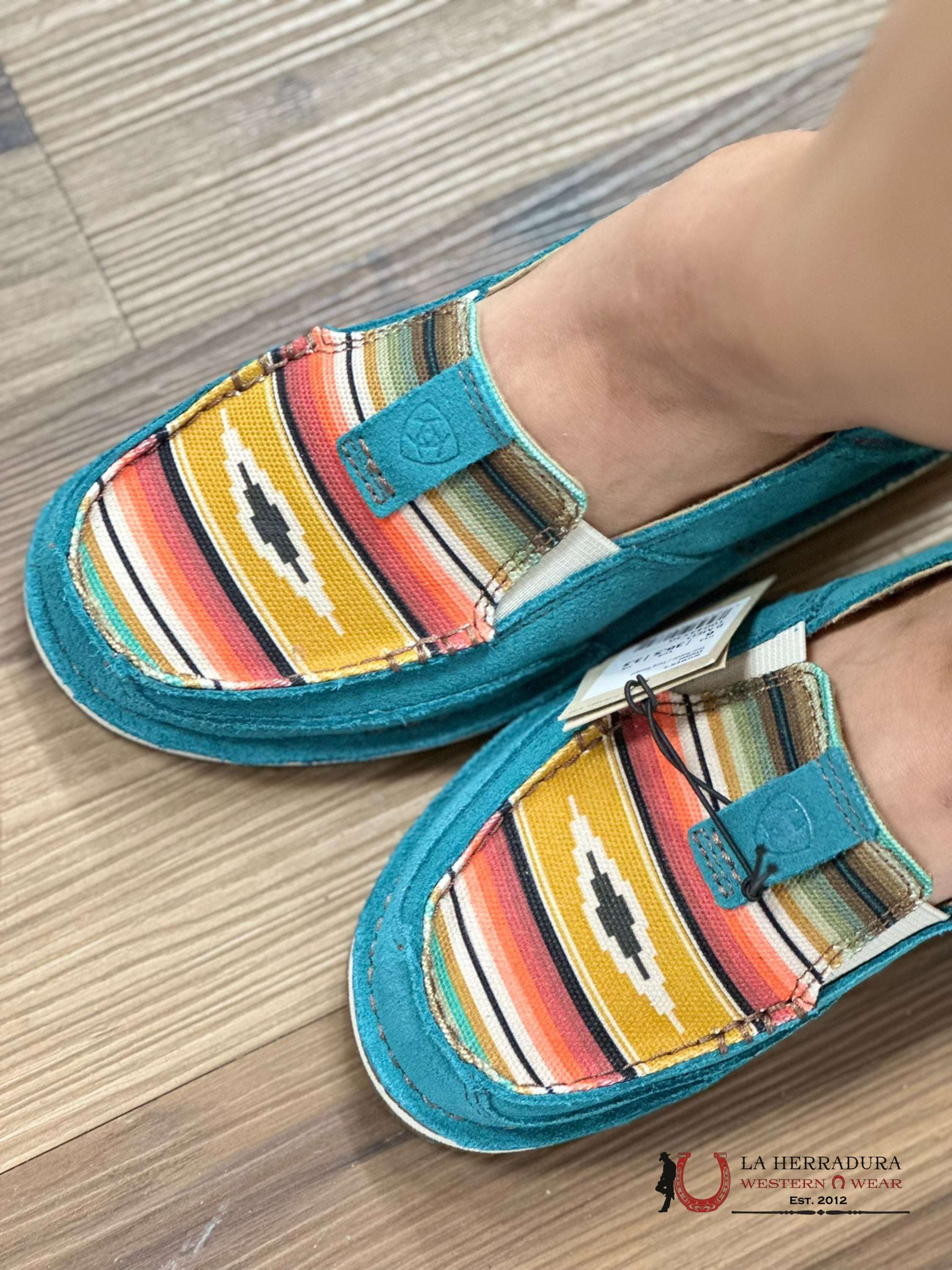 Ariat Womens Slip On Cruiser Teal Suede Zapatos Mujeres
