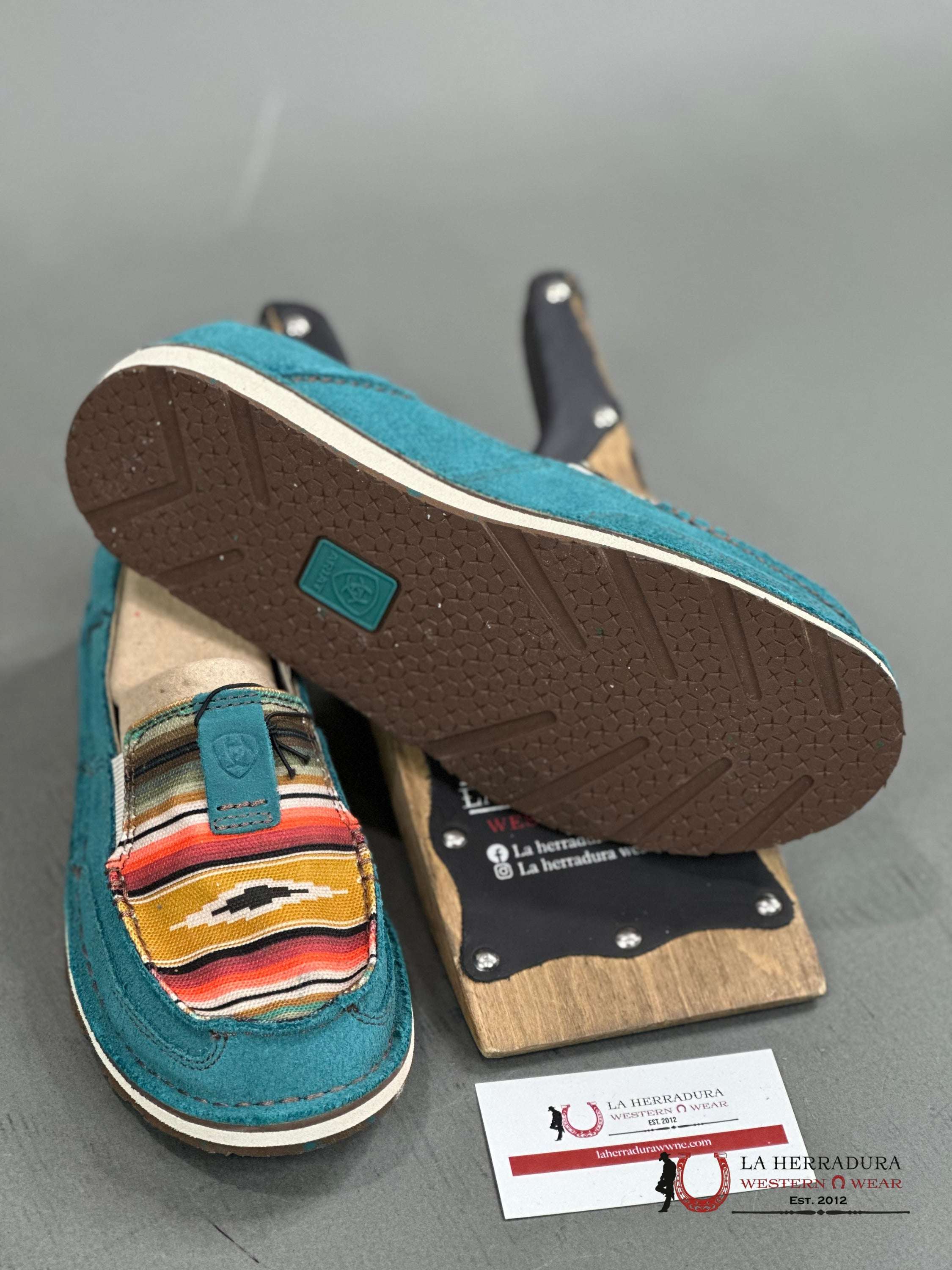 Ariat Womens Slip On Cruiser Teal Suede Zapatos Mujeres