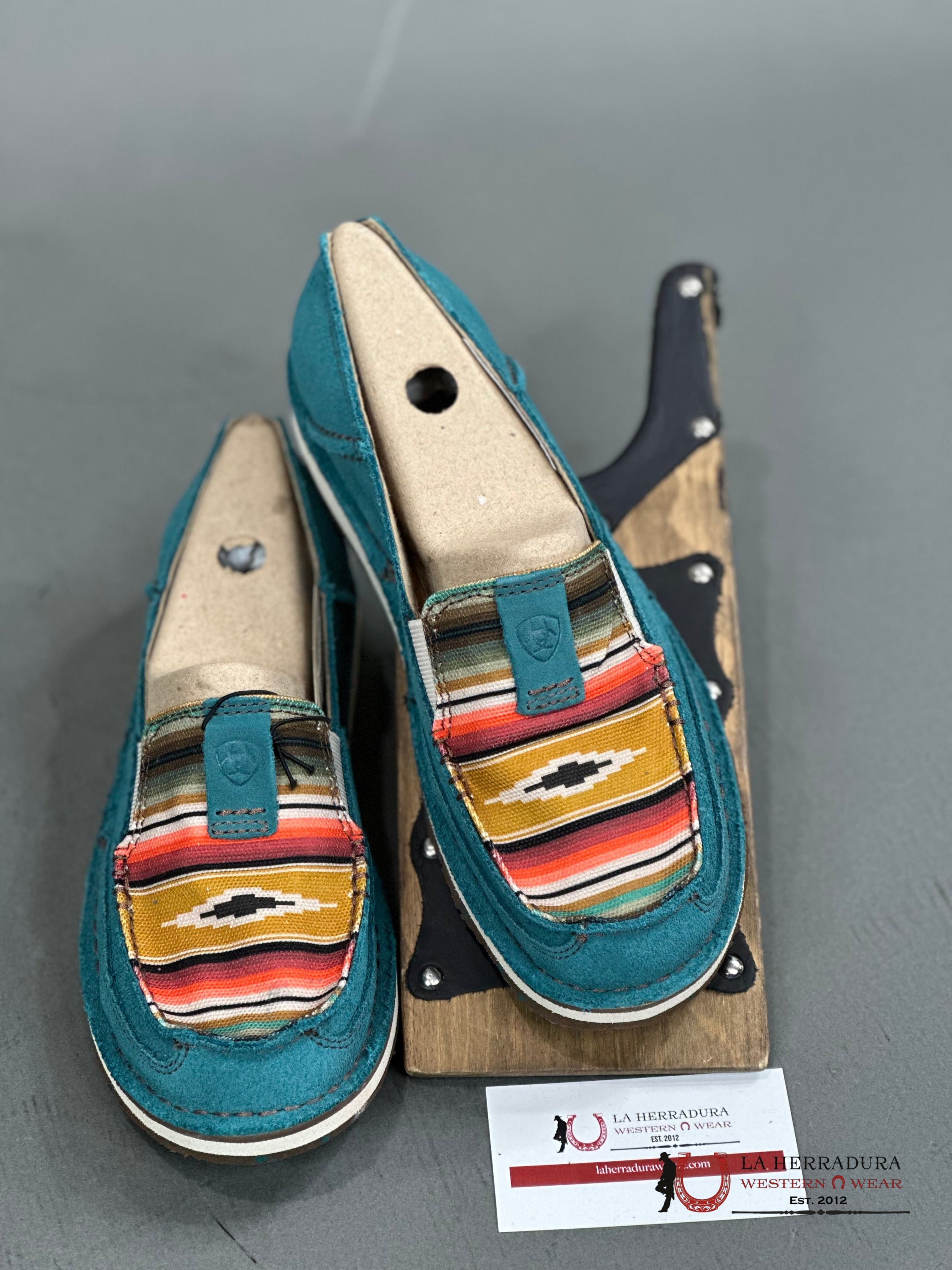 Ariat Womens Slip On Cruiser Teal Suede Zapatos Mujeres