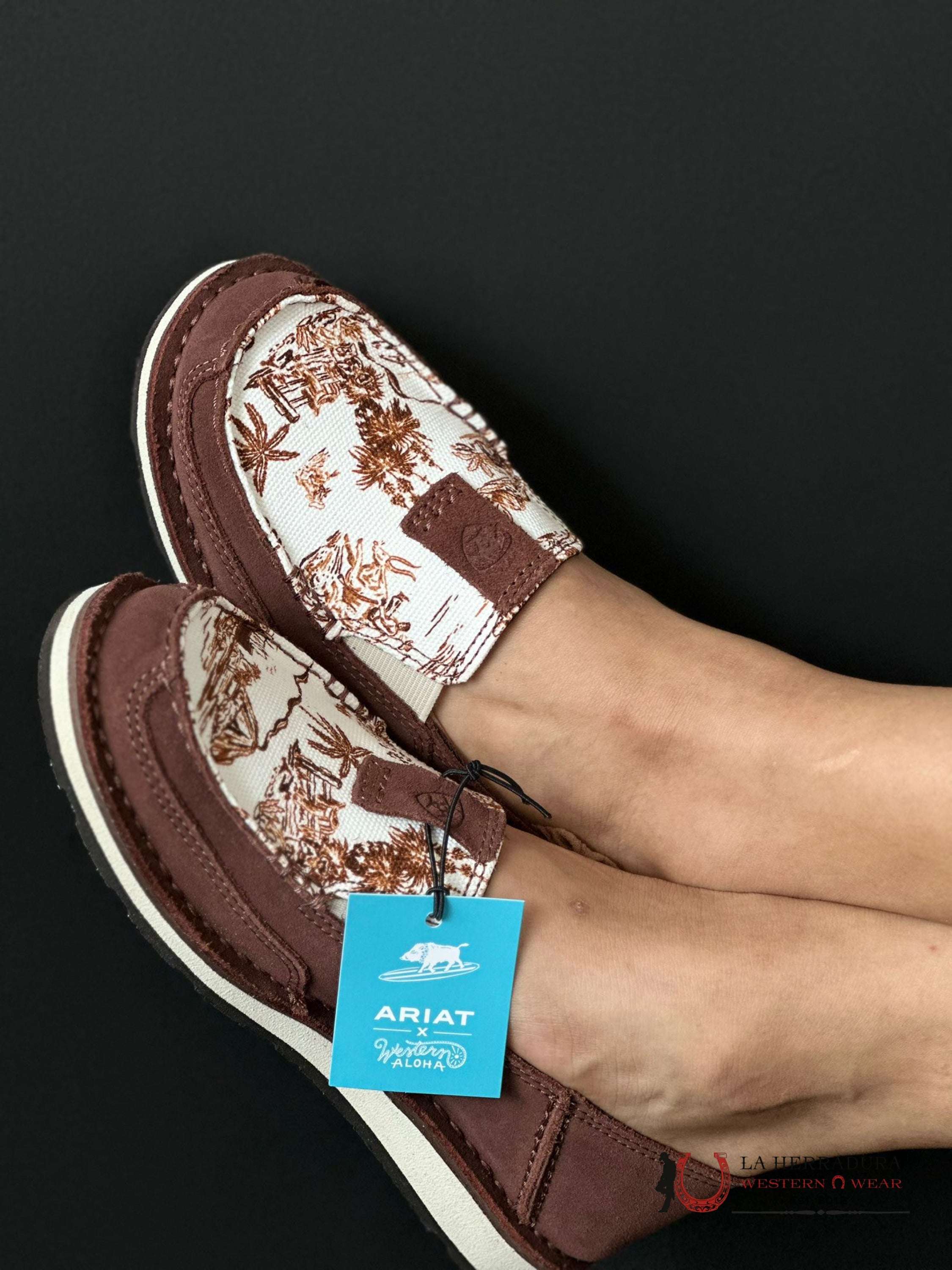 Ariat Womens Slip On Cruiser Western Aloha Zapatos Mujeres
