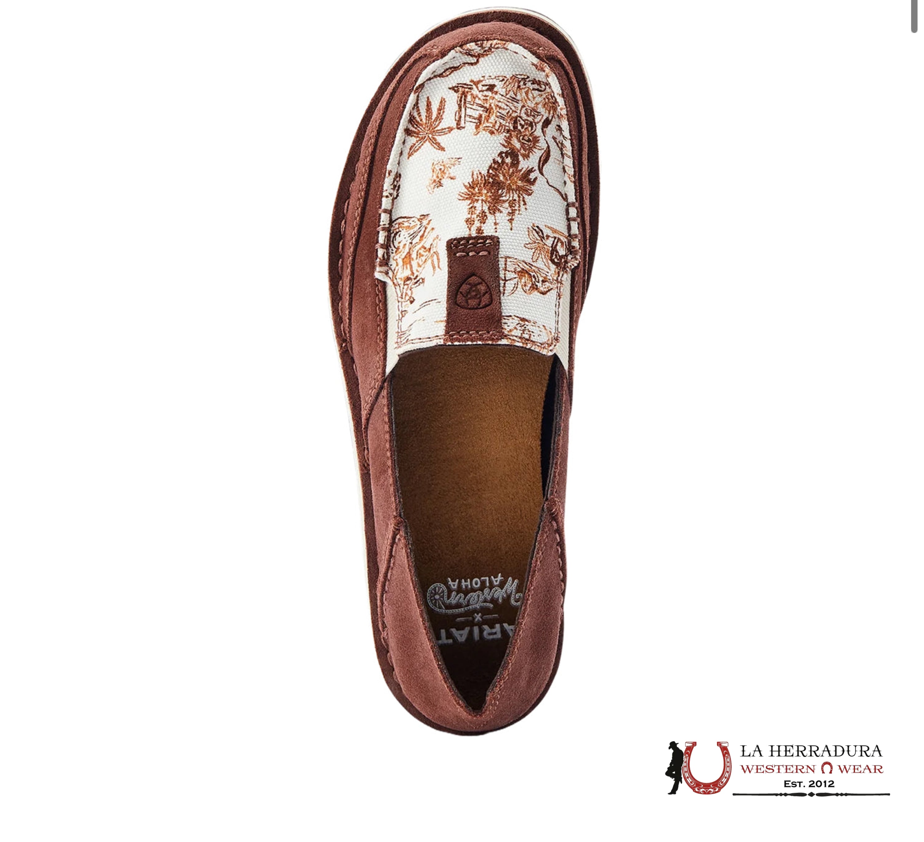 ARIAT WOMENS SLIP ON CRUISER WESTERN ALOHA- 4516 ZAPATOS MUJERES